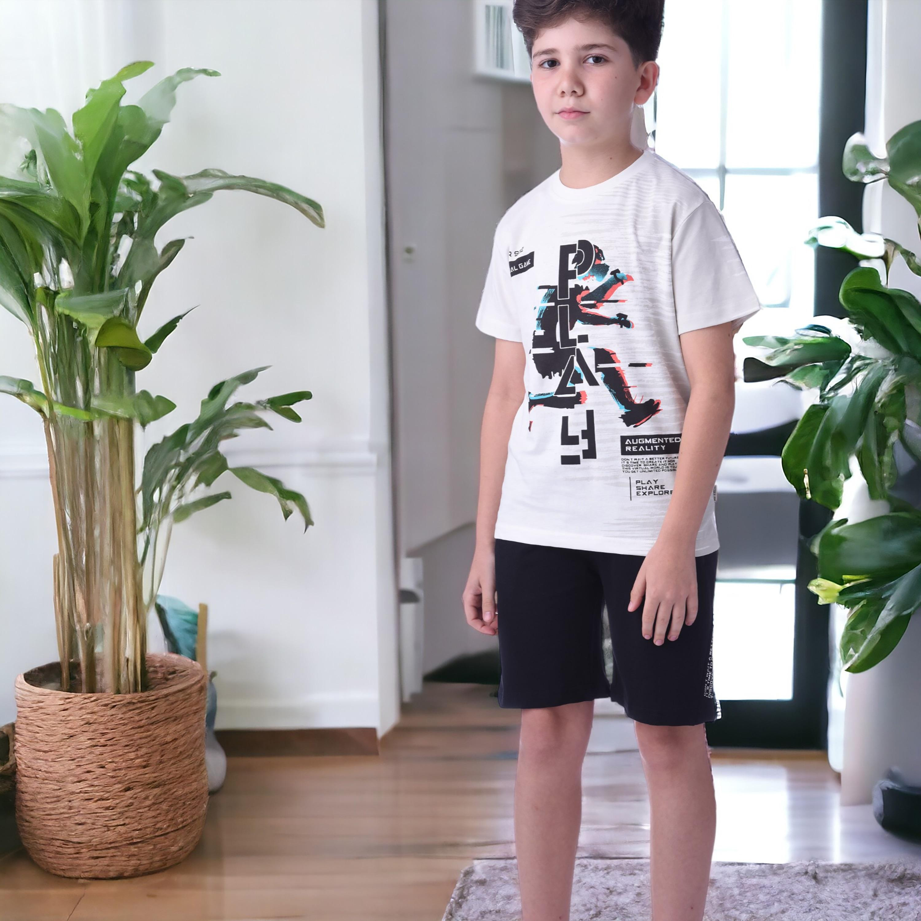 Victor and Jane Underwater Printed Short Sleeves T-Shirt & Shorts Set-boys-clothing-setsandcoords-image-5