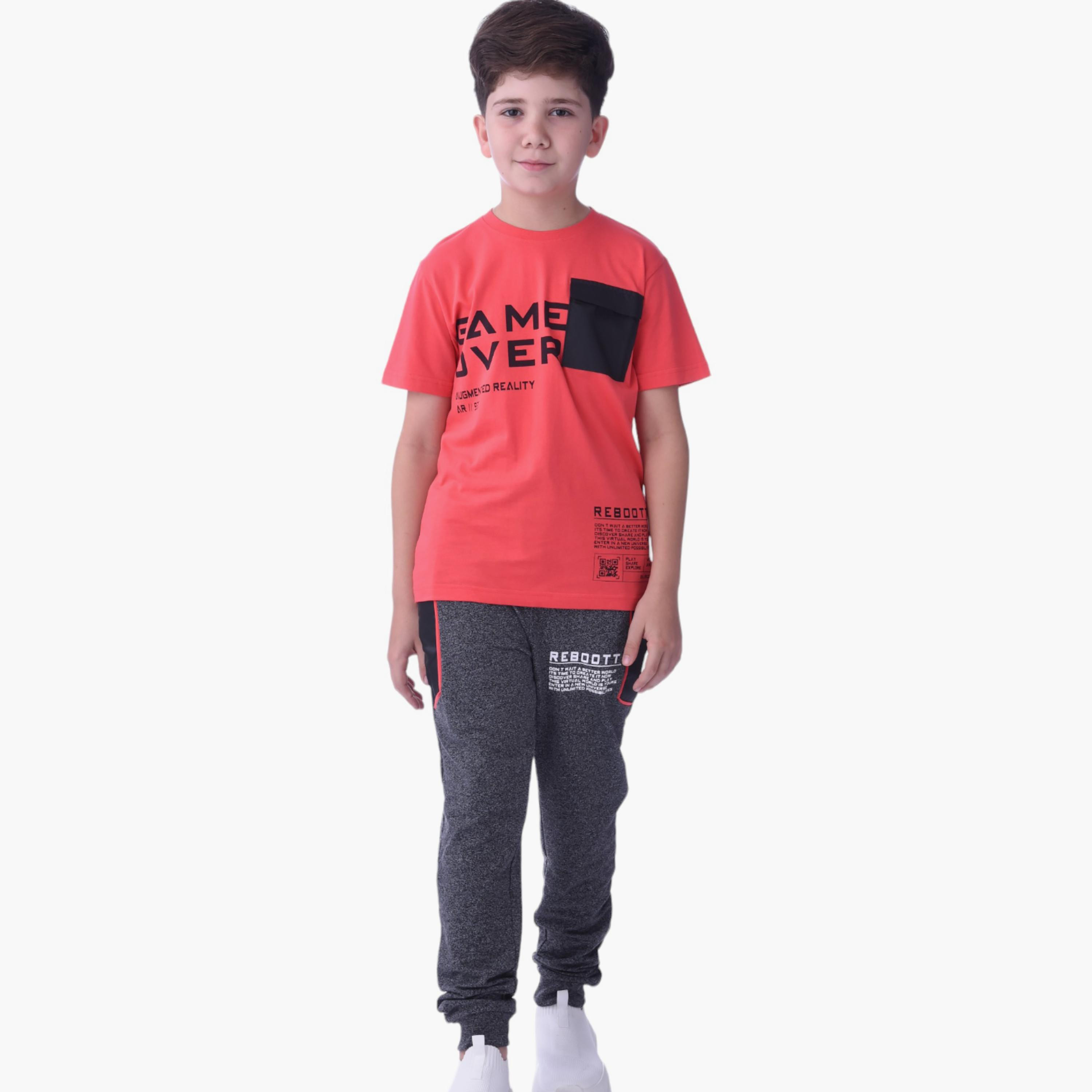 مجموعة تي شيرت وبنطال ركض جيم أوفر من فيكتور اند جين-boys-clothing-setsandcoords-image-1