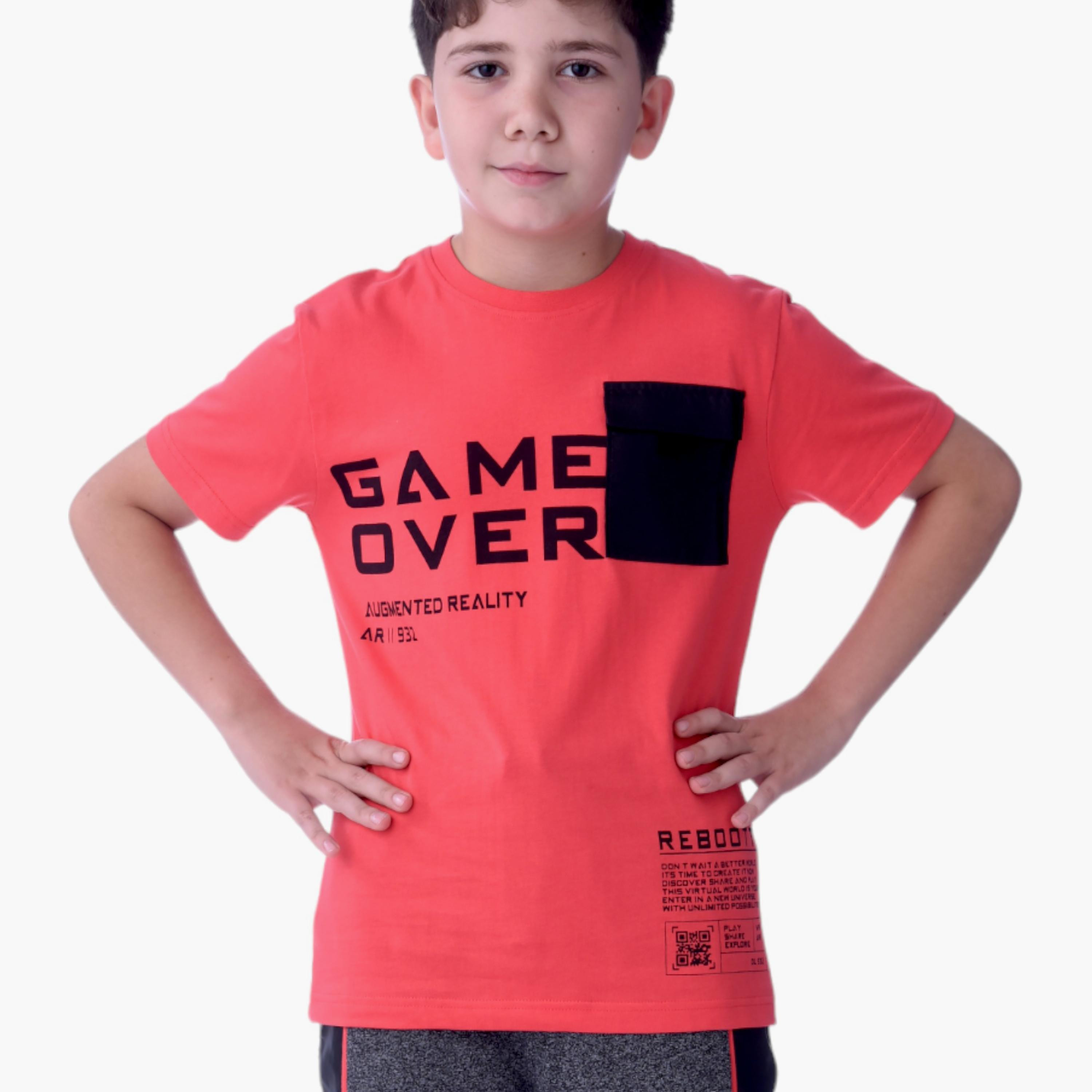 مجموعة تي شيرت وبنطال ركض جيم أوفر من فيكتور اند جين-boys-clothing-setsandcoords-image-4