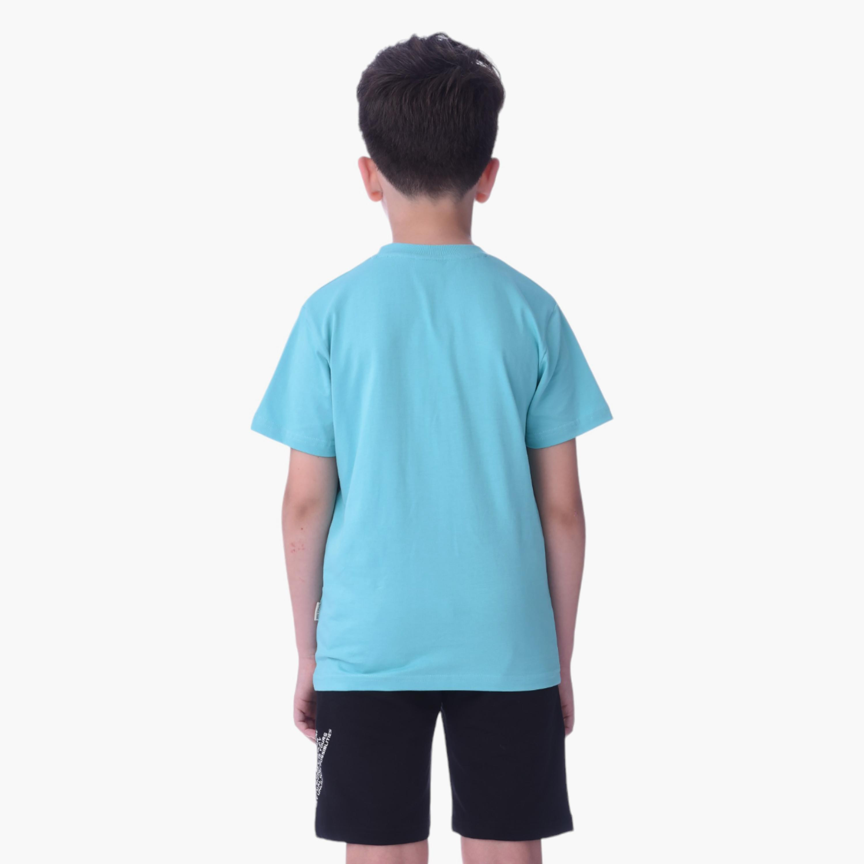 Victor and Jane Reboot Printed Short Sleeves T-Shirt & Shorts Set-boys-clothing-setsandcoords-image-3
