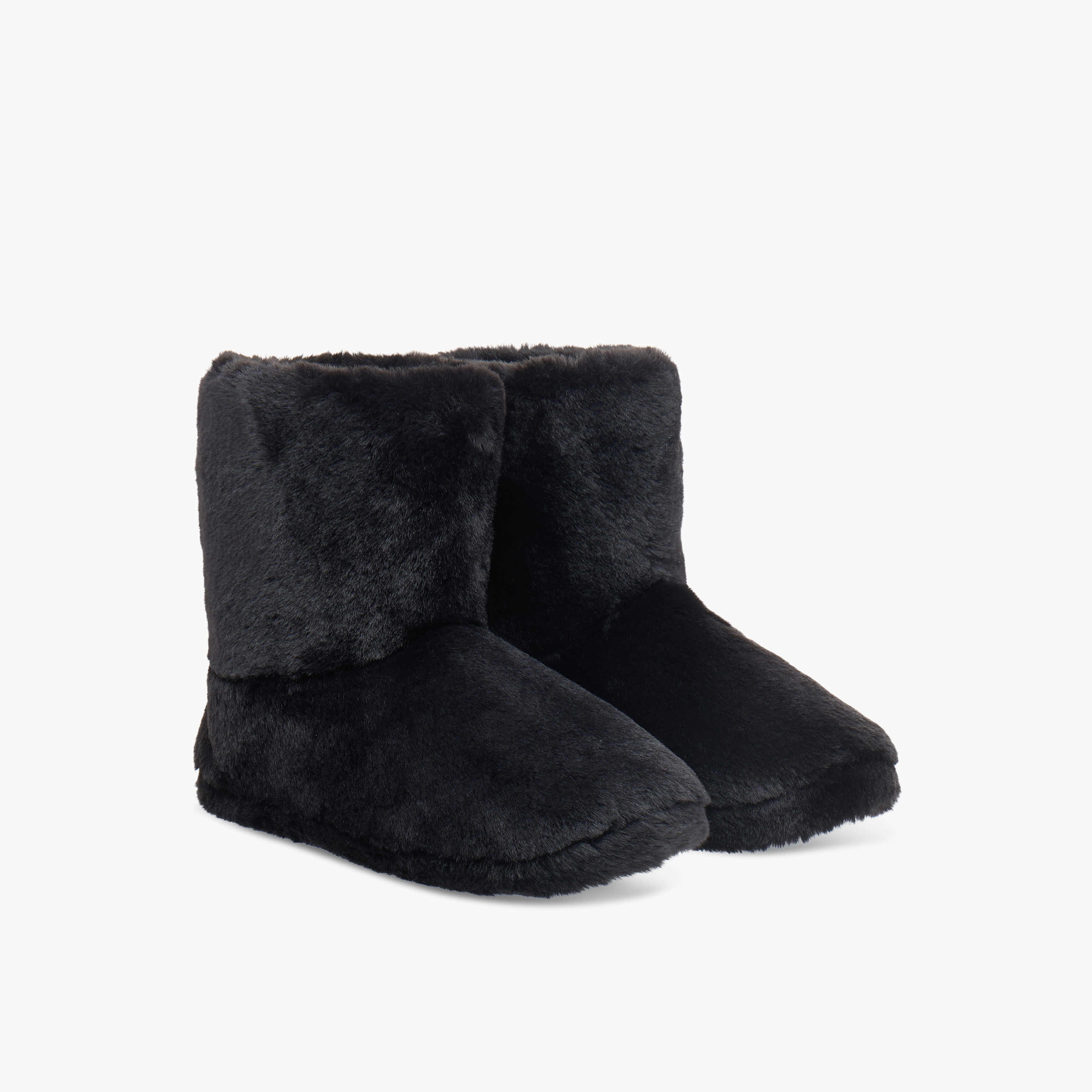 Le Confort Faux Fur Slip On Bedroom Boots