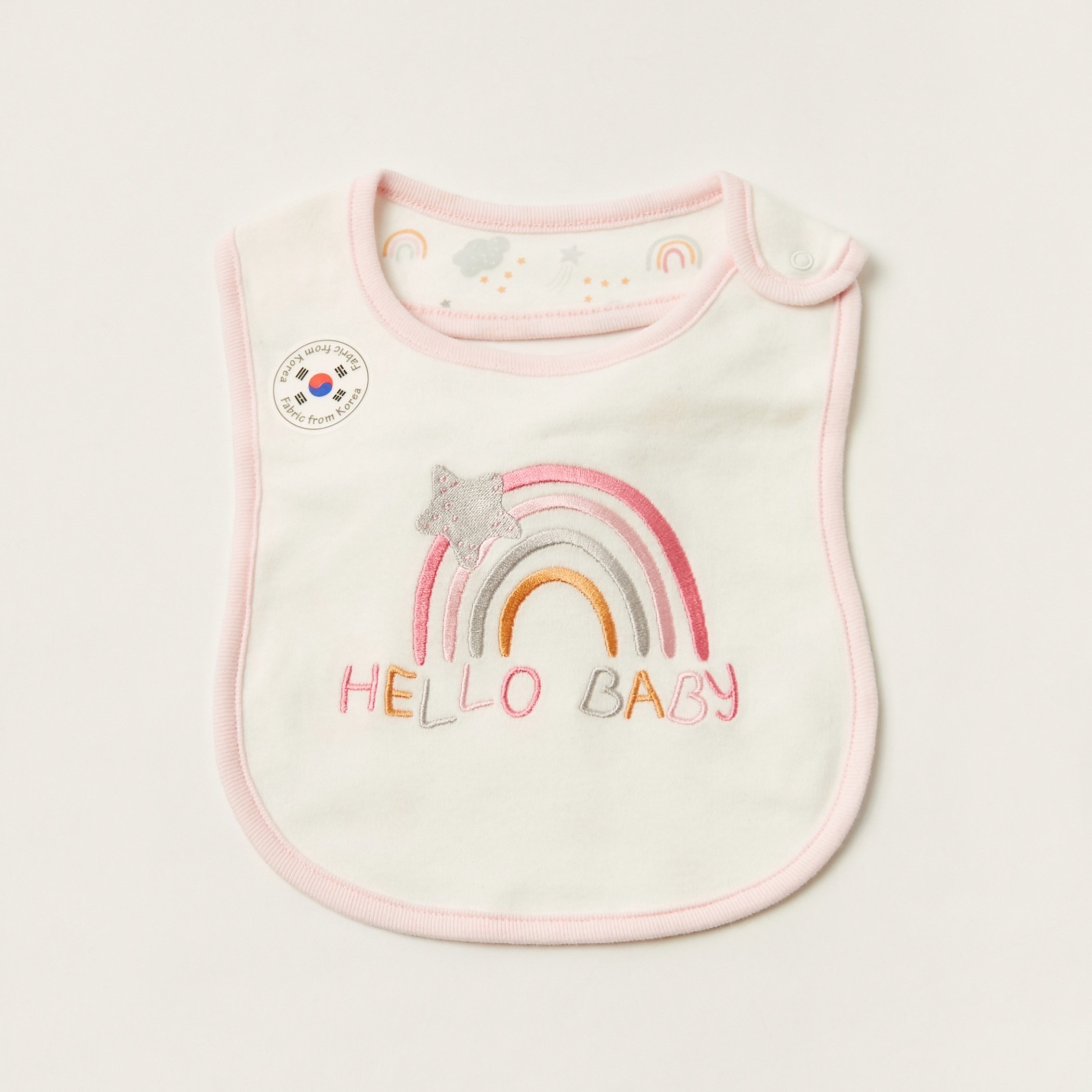 Embroidered best sale baby bibs