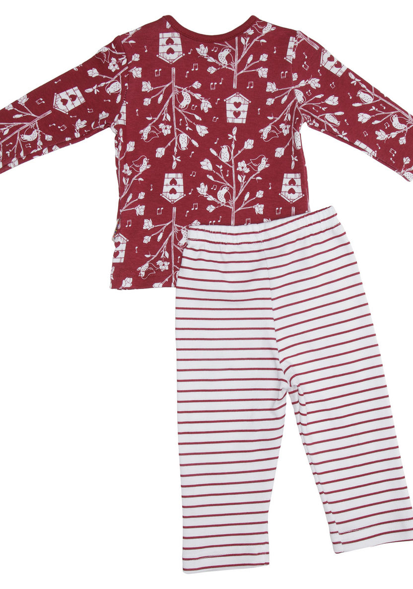 Juniors Printed Pyjama Set-Nightwear-image-1