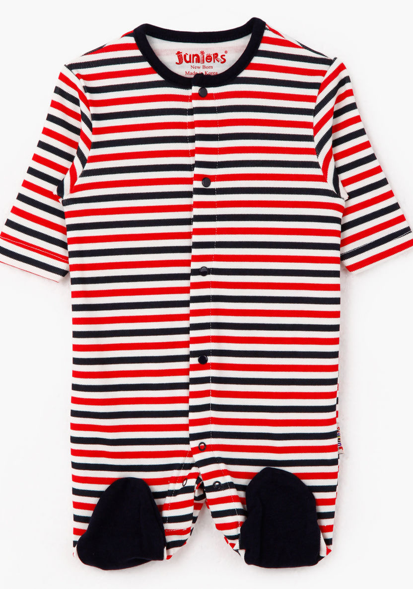 Juniors Striped Sleepsuit-Nightwear-image-1