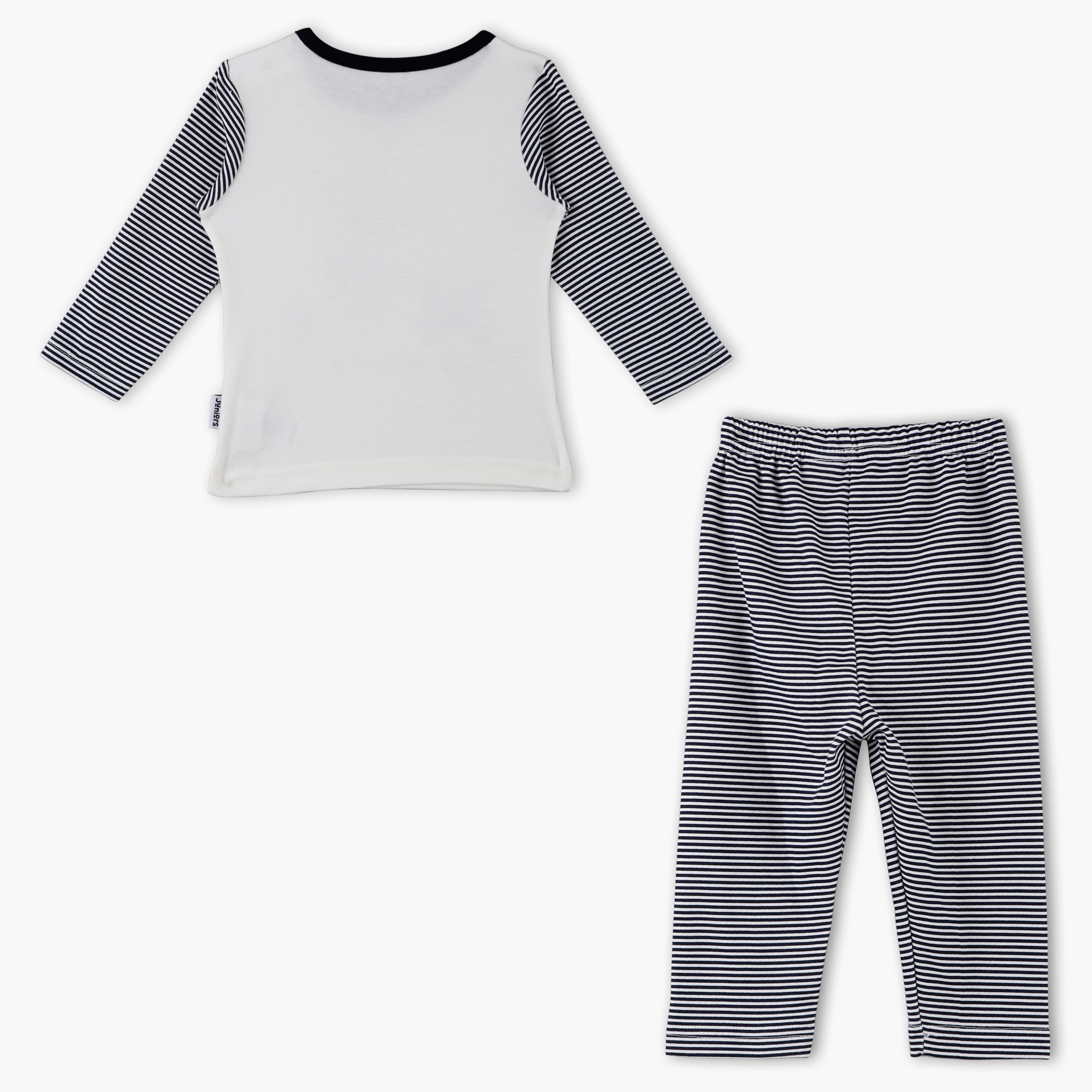 Juniors Printed T-Shirt and Pyjama Set-baby-boys-clothing-nightwear-pyjamasets-image-2