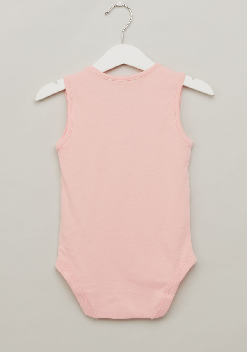 Juniors Printed Sleeveless Bodysuit with Scoop Neck - Set of 3-Bodysuits-image-3