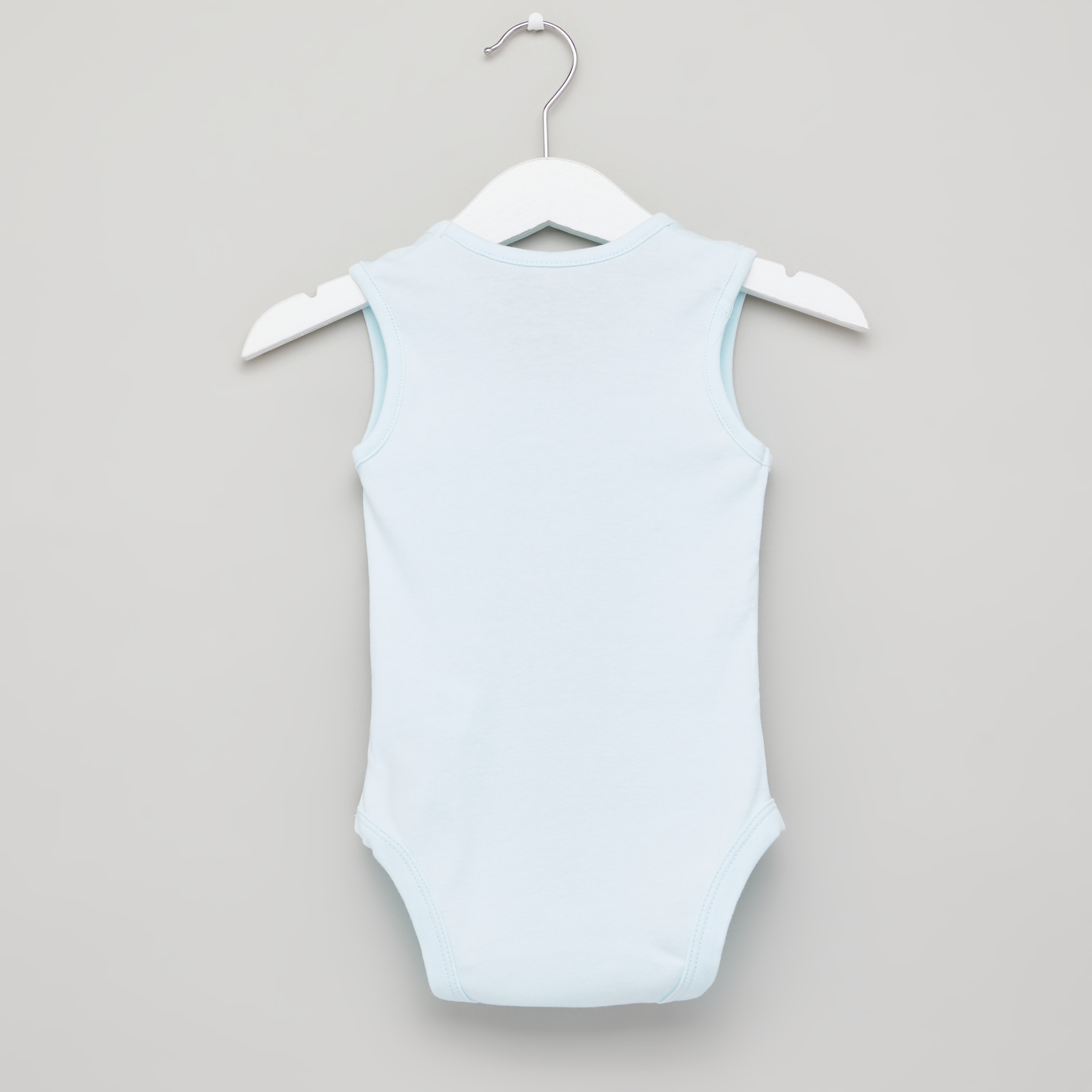 Juniors Printed Sleeveless Bodysuit with Round Neck - Set of 3-baby-boys-clothing-bodysuits-image-4