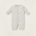 Juniors Triangle Print Open Feet Sleepsuit with Long Sleeves-Sleepsuits-thumbnail-0
