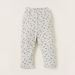 Juniors Textured T-shirt and Triangle Print Pyjama Set-Pyjama Sets-thumbnail-2