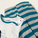 Juniors Embroidered T-shirt with Long Sleeves and Striped Pyjama Set-Pyjama Sets-thumbnail-3