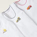 Juniors Printed Sleeveless Bodysuit with Round Neck - Set of 3-Bodysuits-thumbnail-4