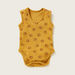 Juniors Printed Sleeveless Bodysuit with Round Neck - Pack of 3-Bodysuits-thumbnail-2