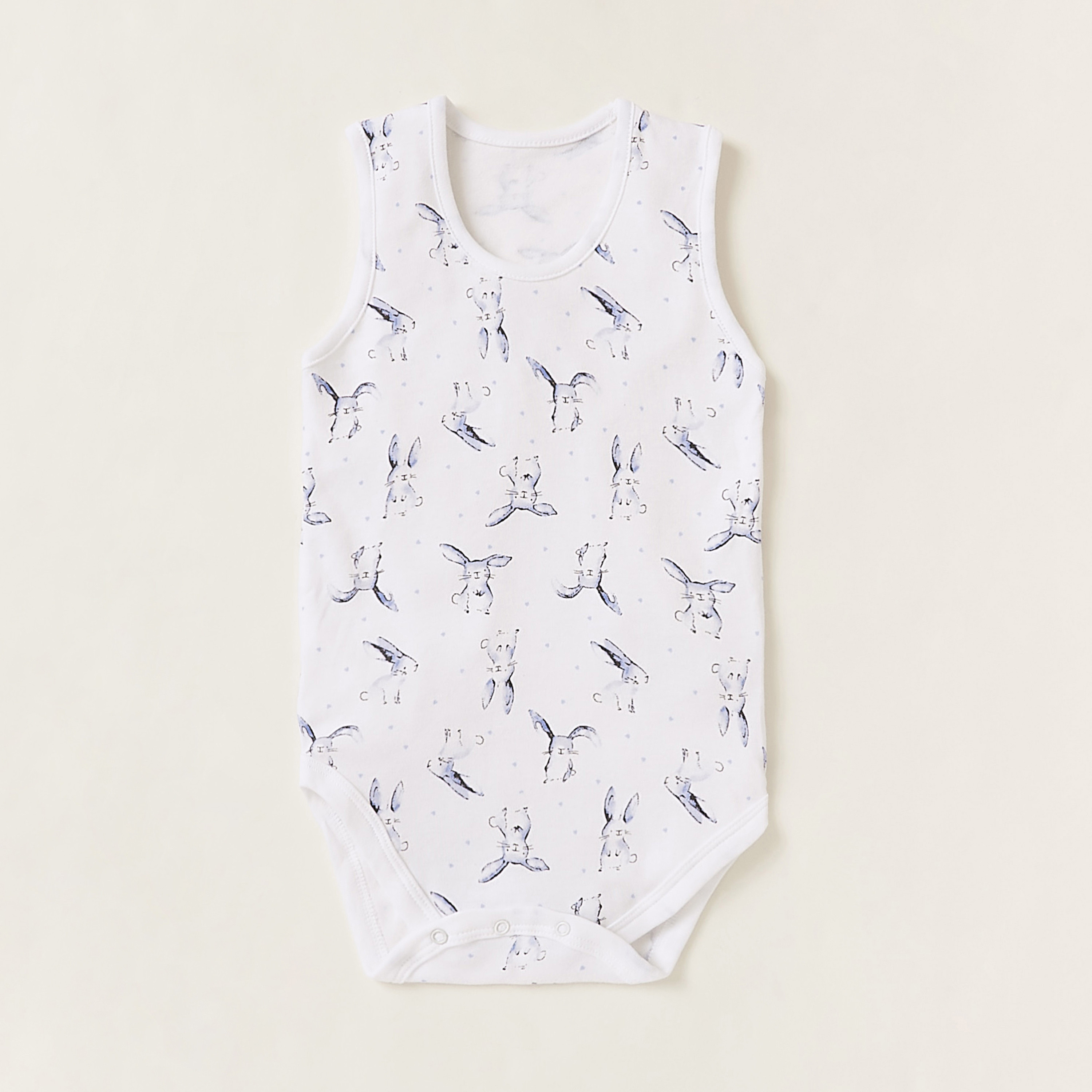 Juniors Print Sleeveless Round Neck Bodysuit - Set of 3-baby-boys-clothing-multipacks-image-2