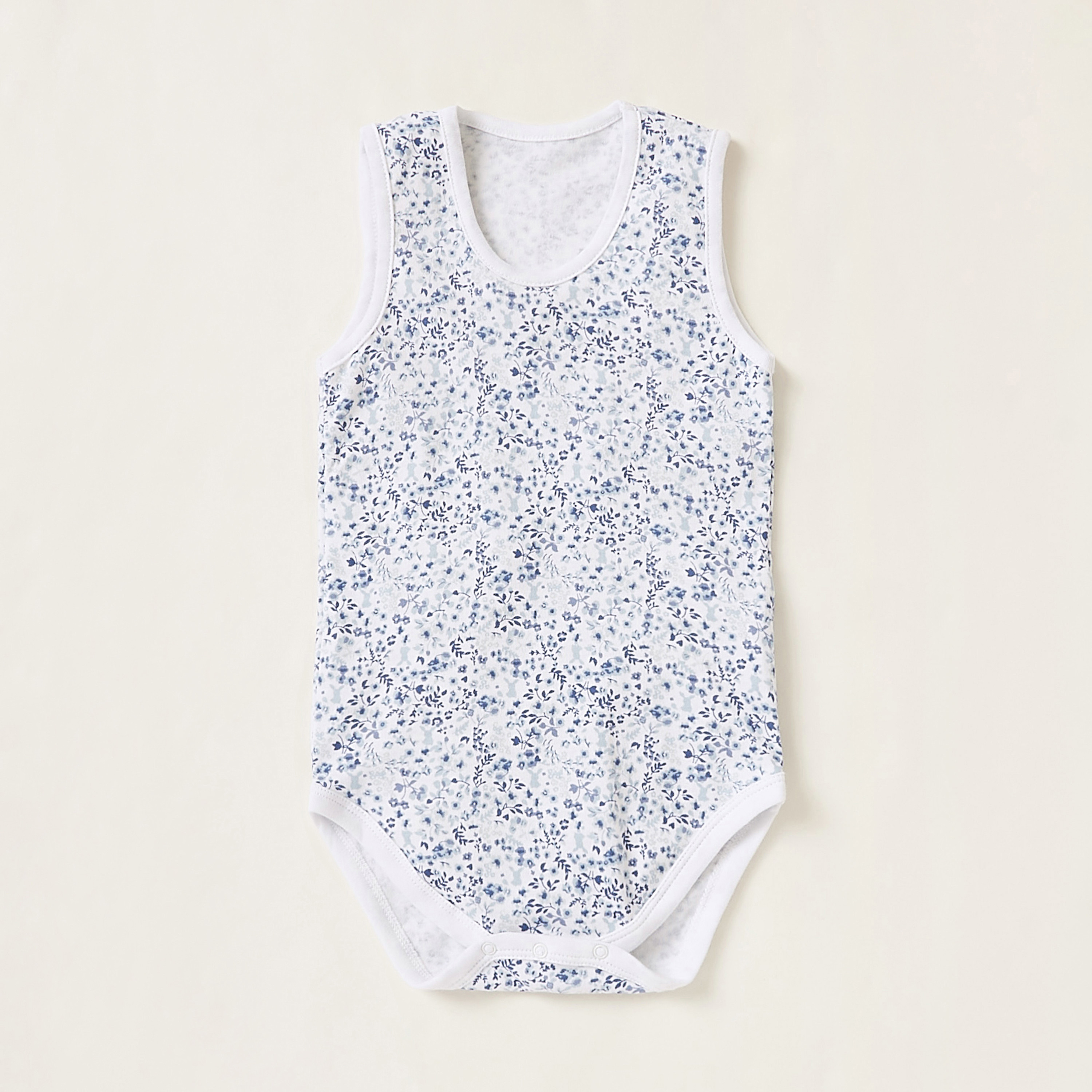 Juniors Print Sleeveless Round Neck Bodysuit - Set of 3-baby-boys-clothing-multipacks-image-3