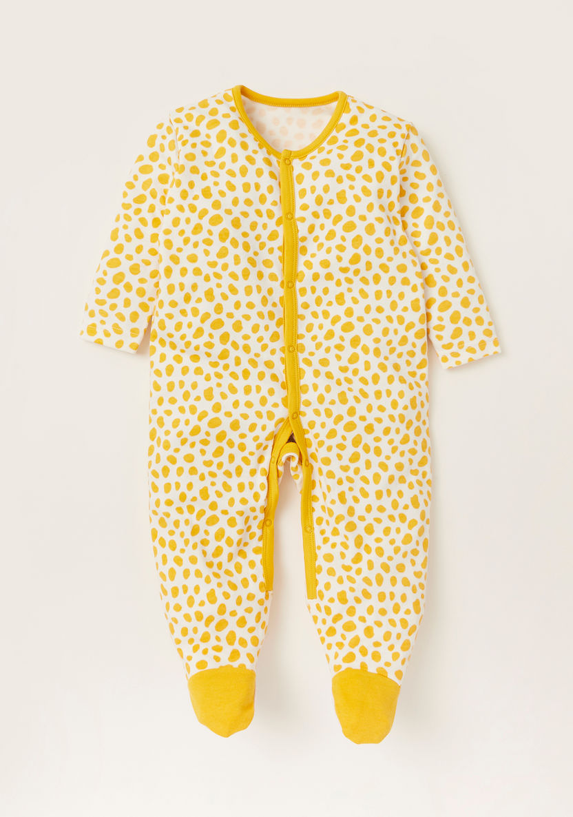 Juniors 3-Piece Printed Closed Feet Sleepsuit Set with Long Sleeves-Multipacks-image-1