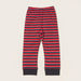 Juniors Graphic Print T-shirt and Striped Print Pyjamas Set-Pyjama Sets-thumbnail-2