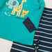 Juniors Graphic Print T-shirt with Pyjama Set-Pyjama Sets-thumbnail-1