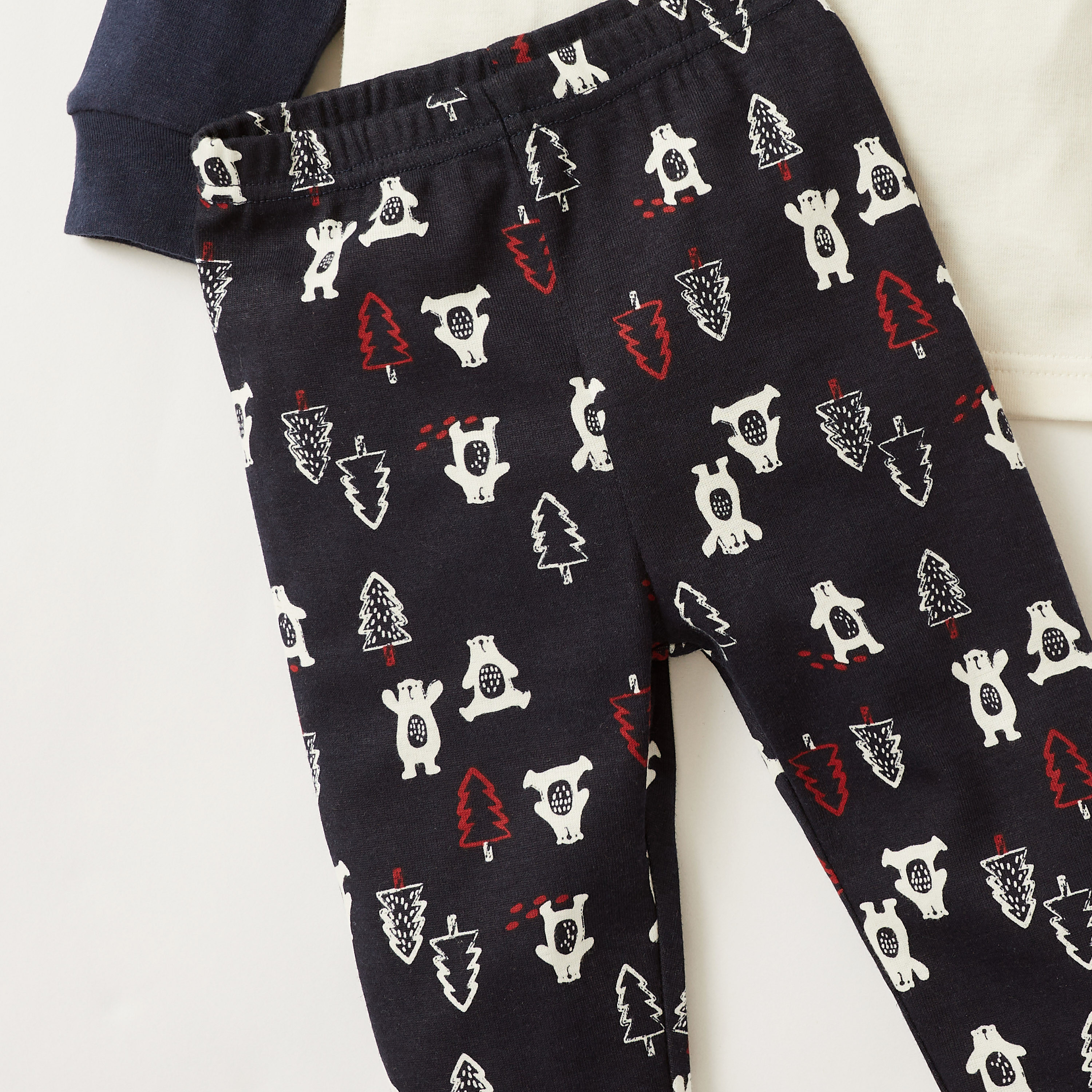 Juniors Graphic Print T-shirt and All-Over Printed Pyjamas Set-baby-boys-clothing-nightwear-pyjamasets-image-5
