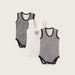 Juniors Printed Sleeveless Bodysuit with Press Button Closure - Set of  3-Multipacks-thumbnail-0