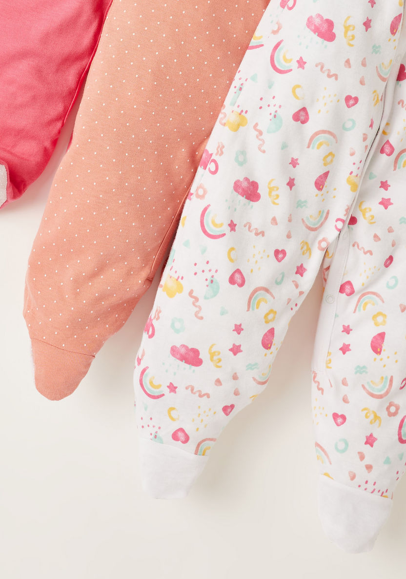 Juniors Assorted Sleepsuit with Long Sleeves - Set of 3-Sleepsuits-image-5