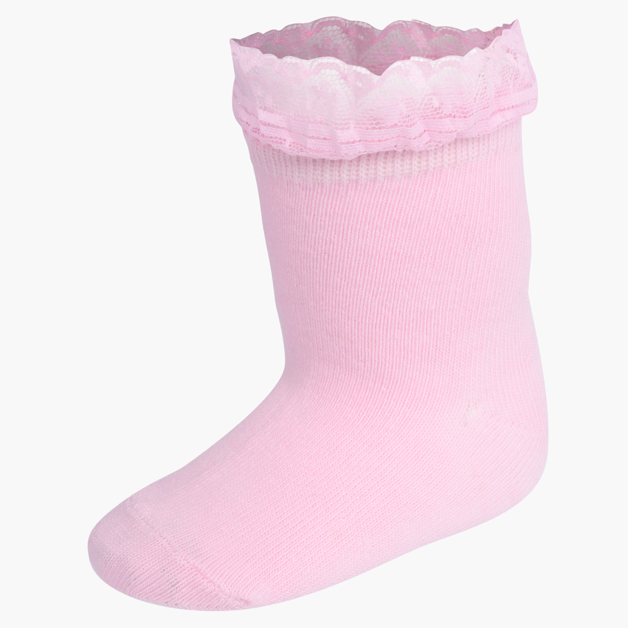 Shop Juniors Embroidered Quarter Length Socks with Frill Detail Online ...
