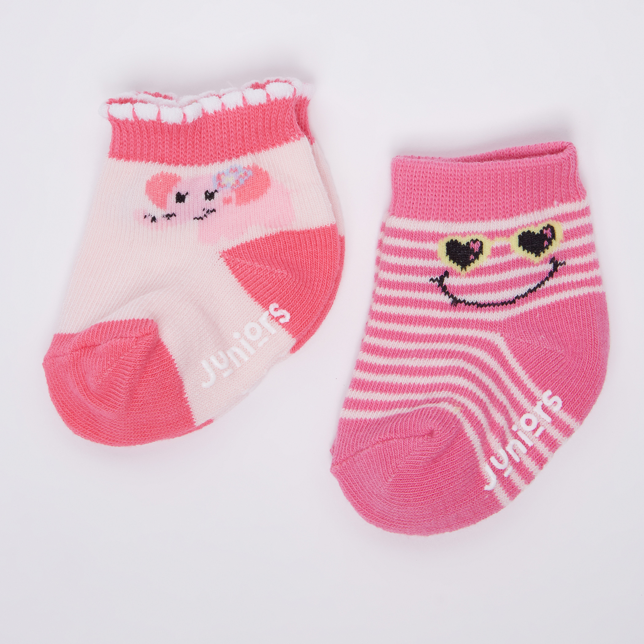 Juniors Printed Socks - Set of 2-baby-girls-accessories-socks-image-1