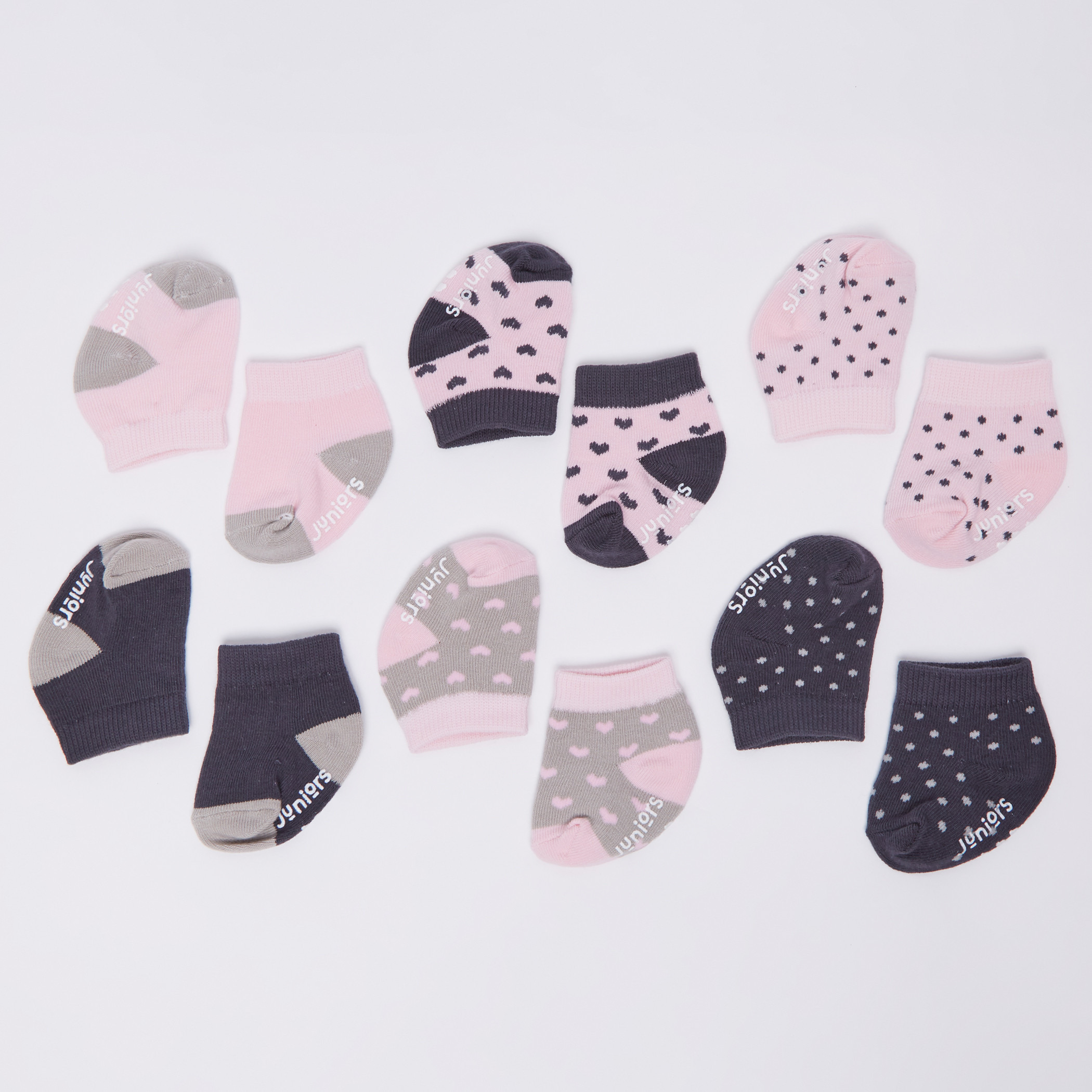 Juniors Printed Socks - Set of 6-baby-girls-accessories-socks-image-2
