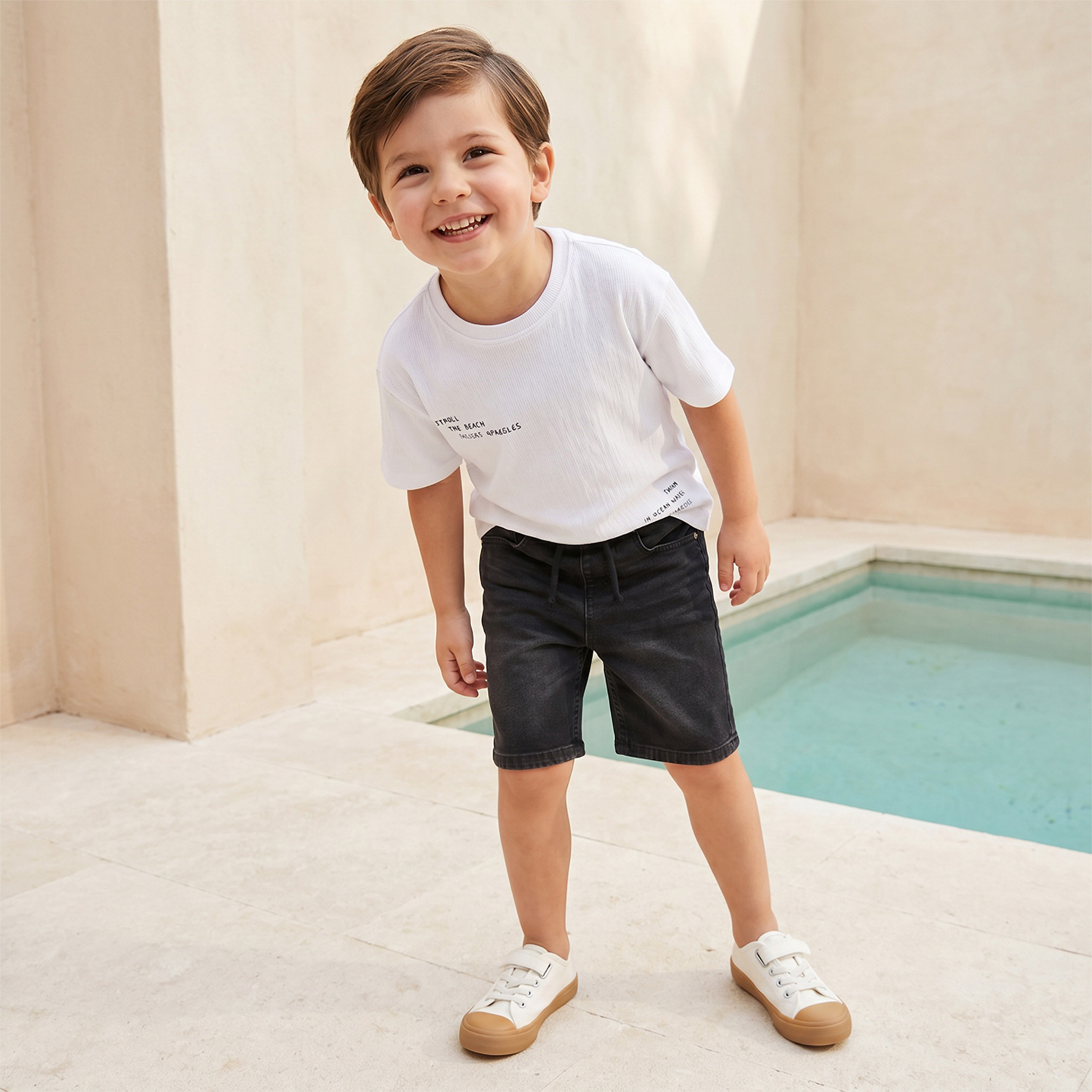شورت طول الركبة برباط خصر وجيوب من جونيورز-boys-clothing-bottoms-shorts-image-2
