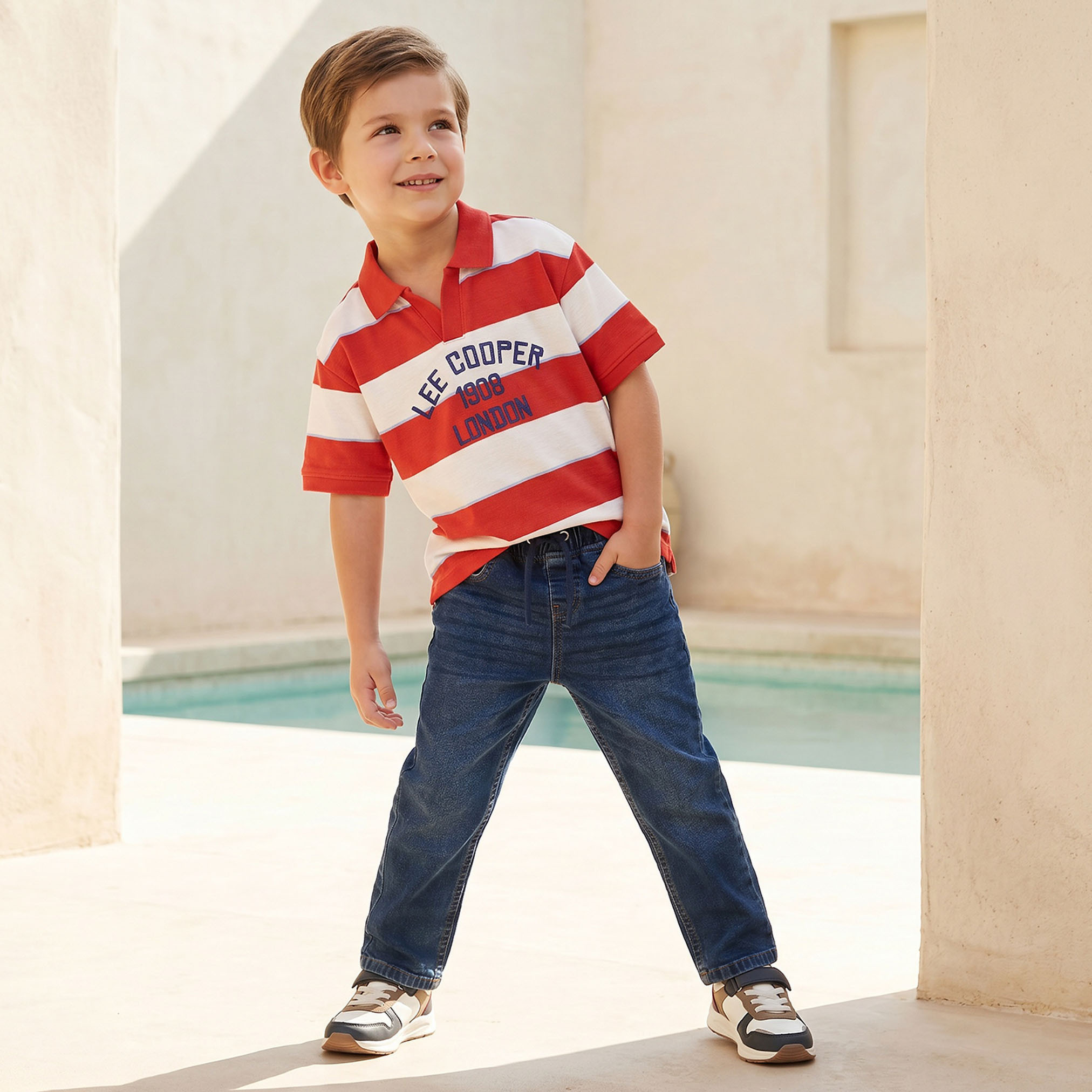 Juniors Drawstring Waistband Jeans with Pockets-boys-clothing-bottoms-jeans-image-2