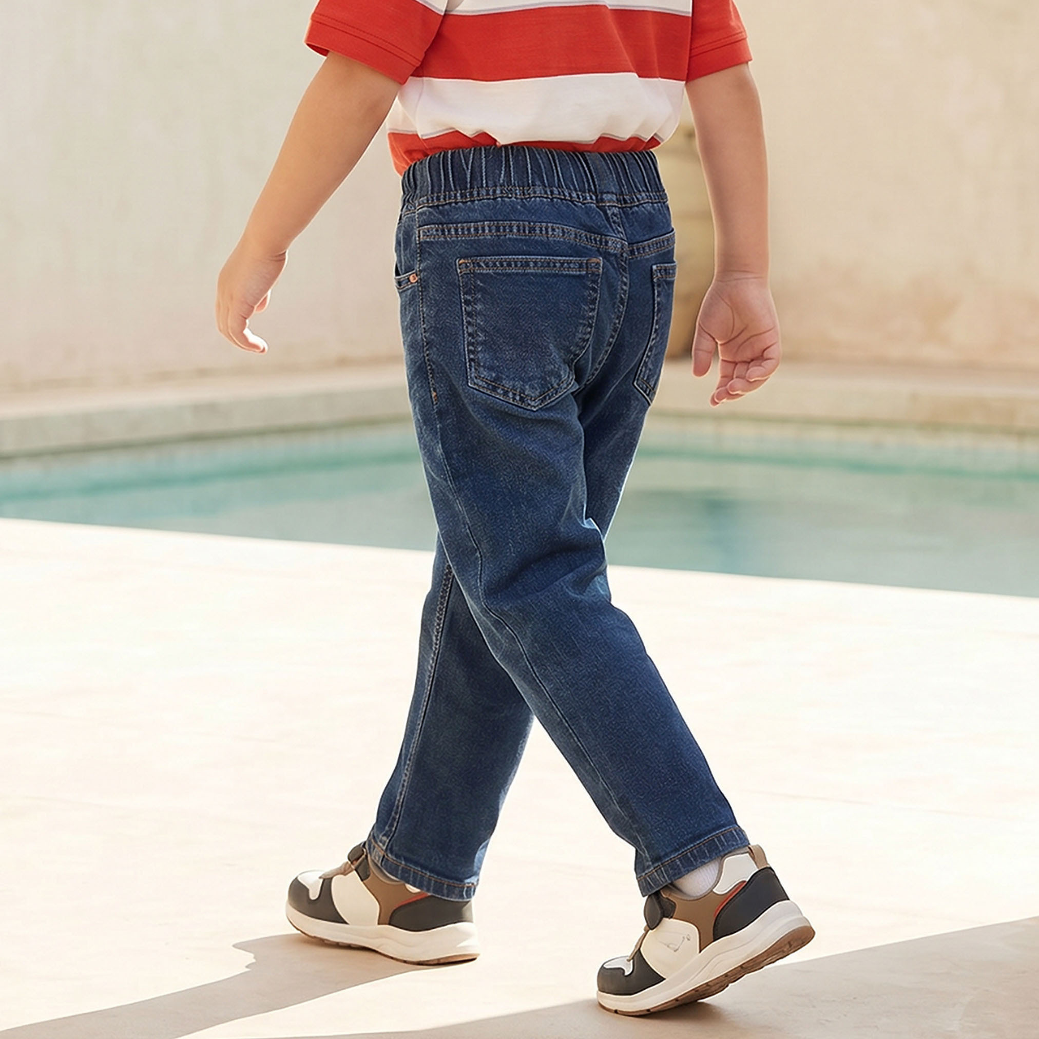 Juniors Drawstring Waistband Jeans with Pockets-boys-clothing-bottoms-jeans-image-3