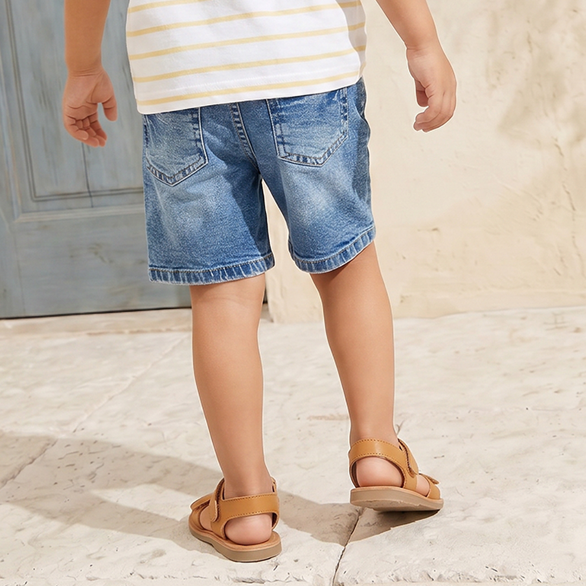 Juniors Knee Length Mid-Rise Shorts with Pockets-baby-boys-clothing-bottoms-shorts-image-3