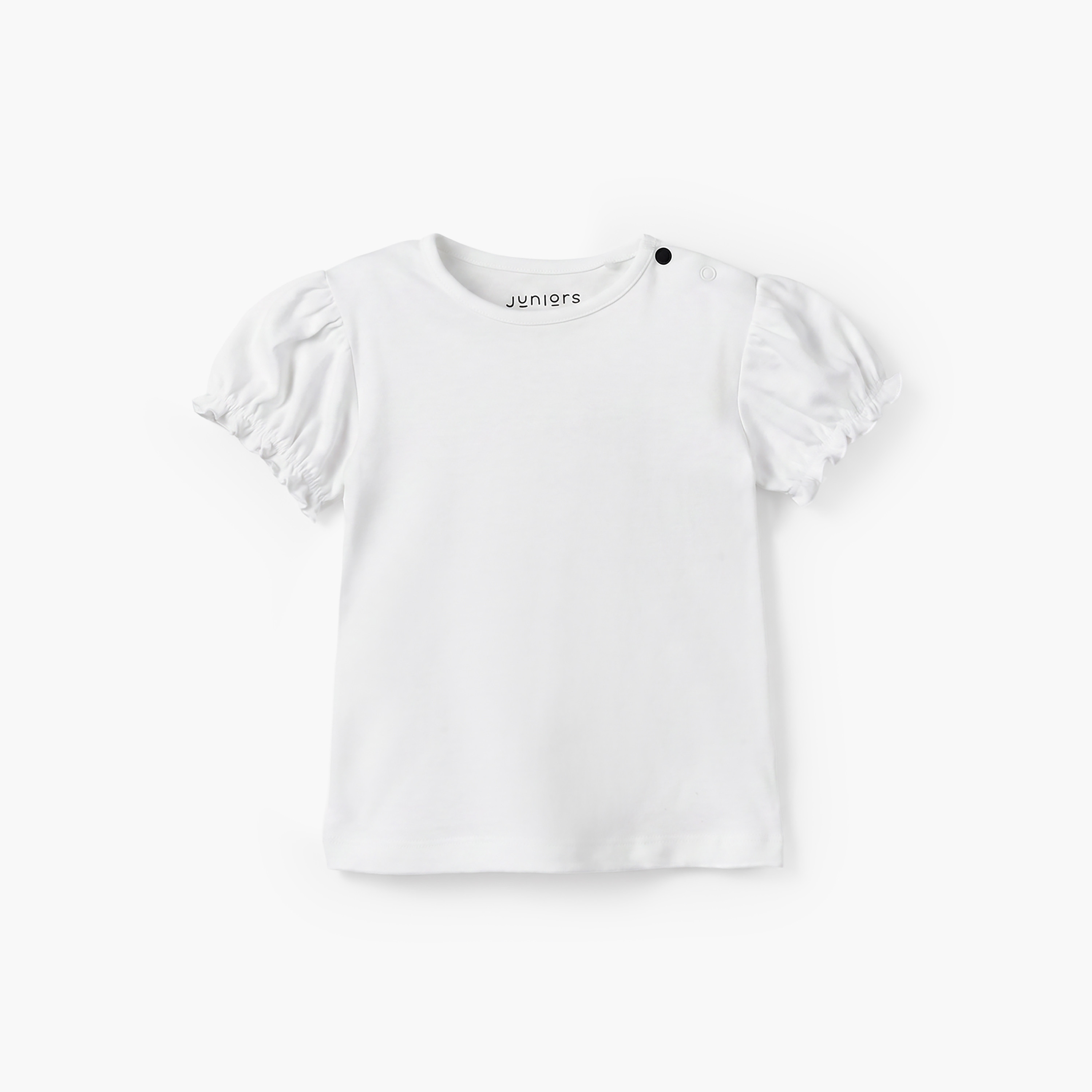 طقم دونغري بطبعات زهرية وتيشيرت بياقة مستديرة وأكمام قصيرة من جونيورز-baby-girls-clothing-setsandcoords-image-4