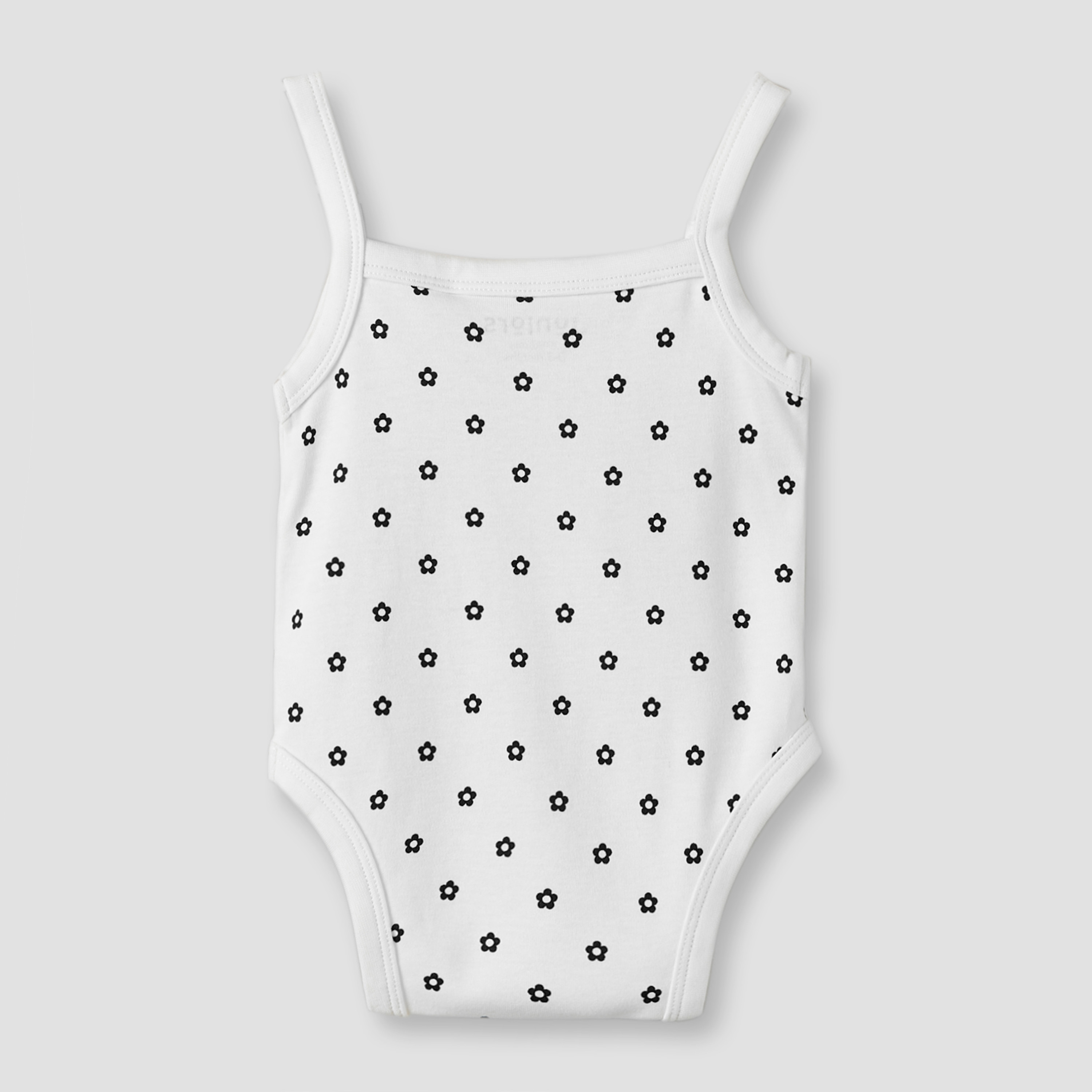 بودي سوت قطن بياقة مربعة وحمالات وطبعات زهور من جونيورز-baby-girls-clothing-bodysuits-image-3