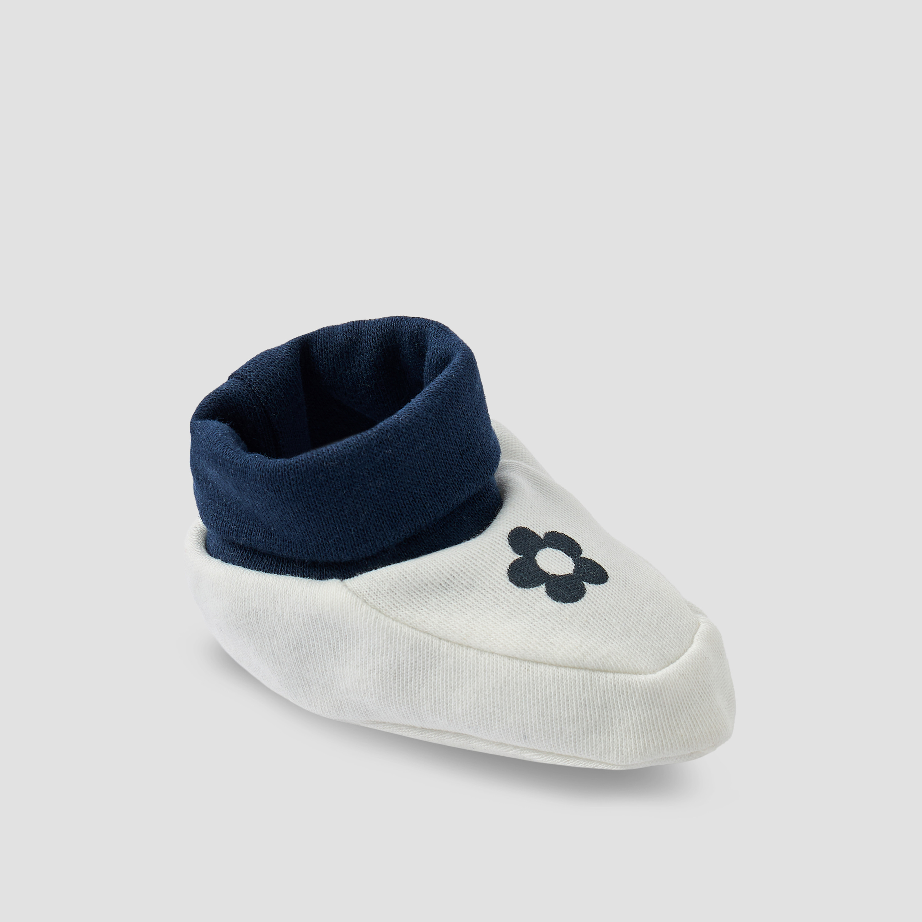 Juniors Booties with Floral Print-baby-girls-shoes-booties-image-2