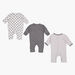 Juniors Printed Long Sleeves Bodysuit - Set of 3-Pyjama Sets-thumbnail-1