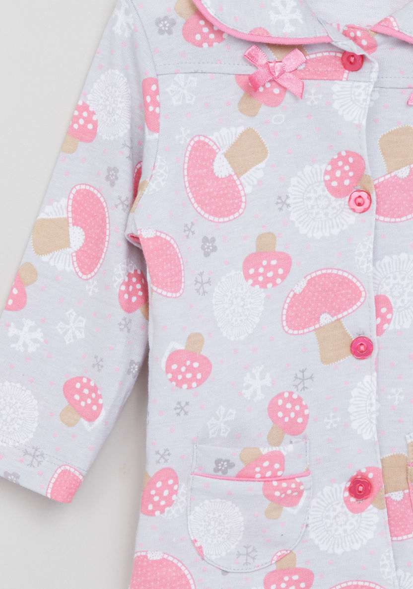 Juniors Printed Long Sleeves Shirt and Pyjama Set-Pyjama Sets-image-2