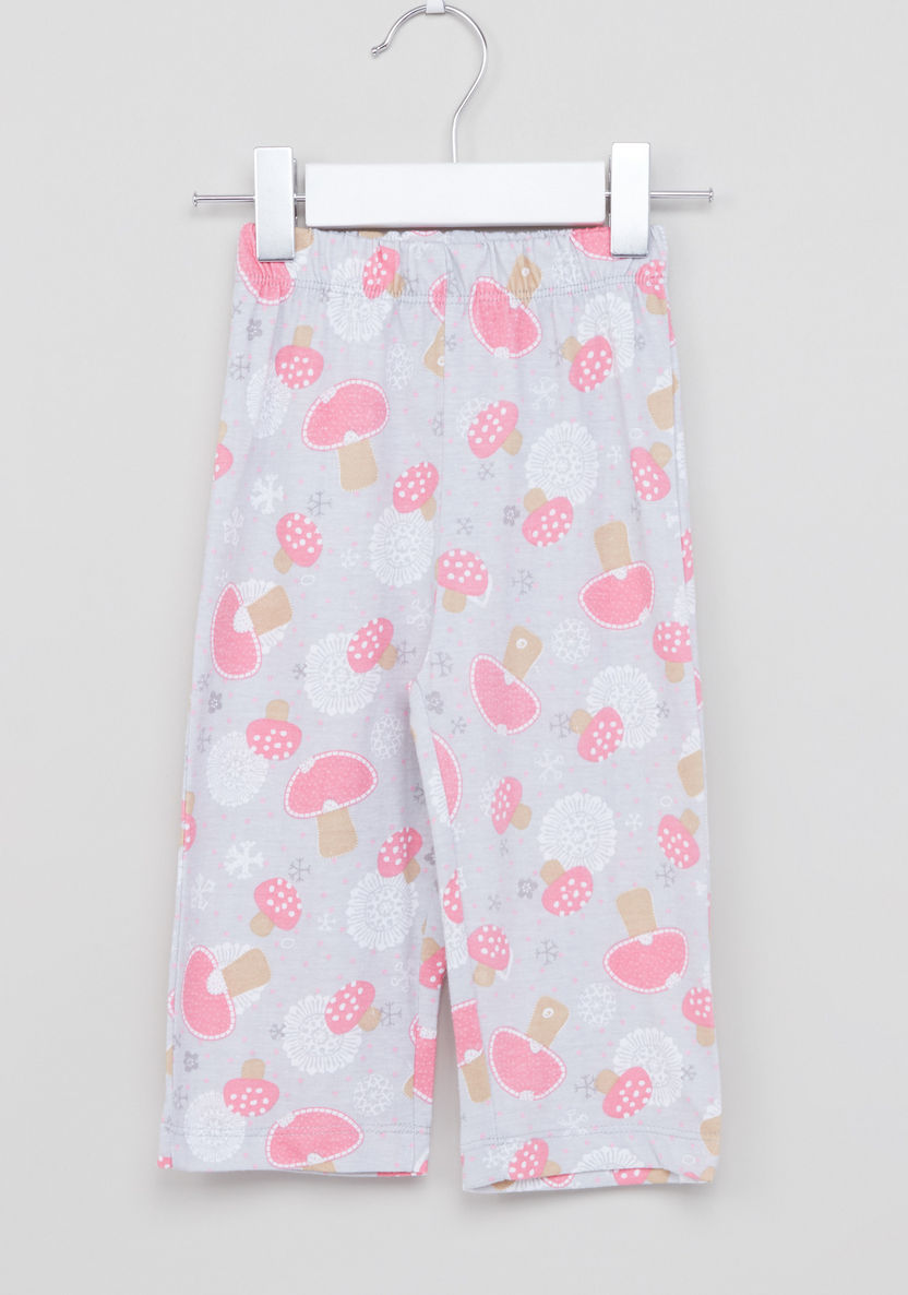 Juniors Printed Long Sleeves Shirt and Pyjama Set-Pyjama Sets-image-4