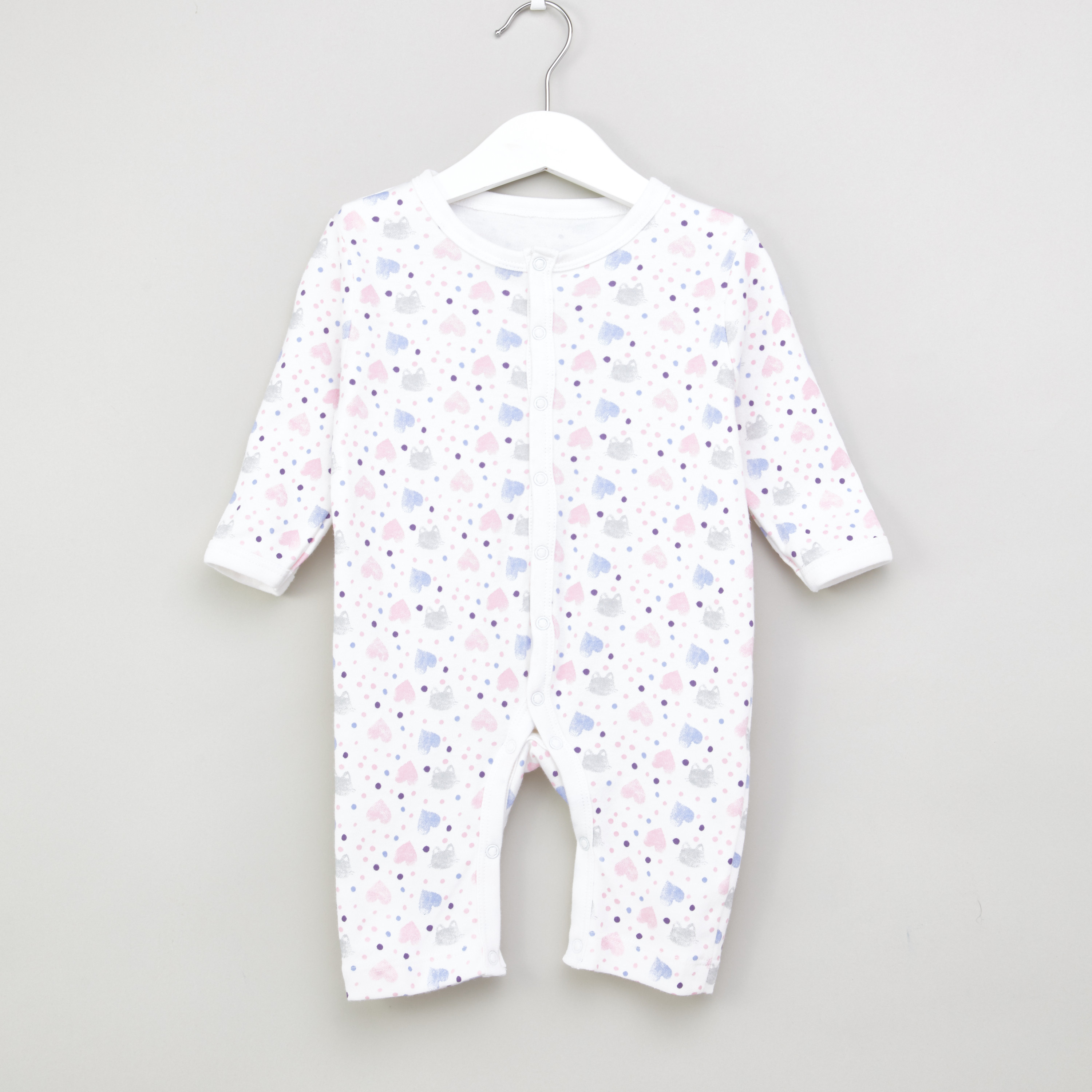Juniors Printed Open Feet Sleepsuit - Set of 3-baby-girls-clothing-nightwear-sleepsuits-image-6