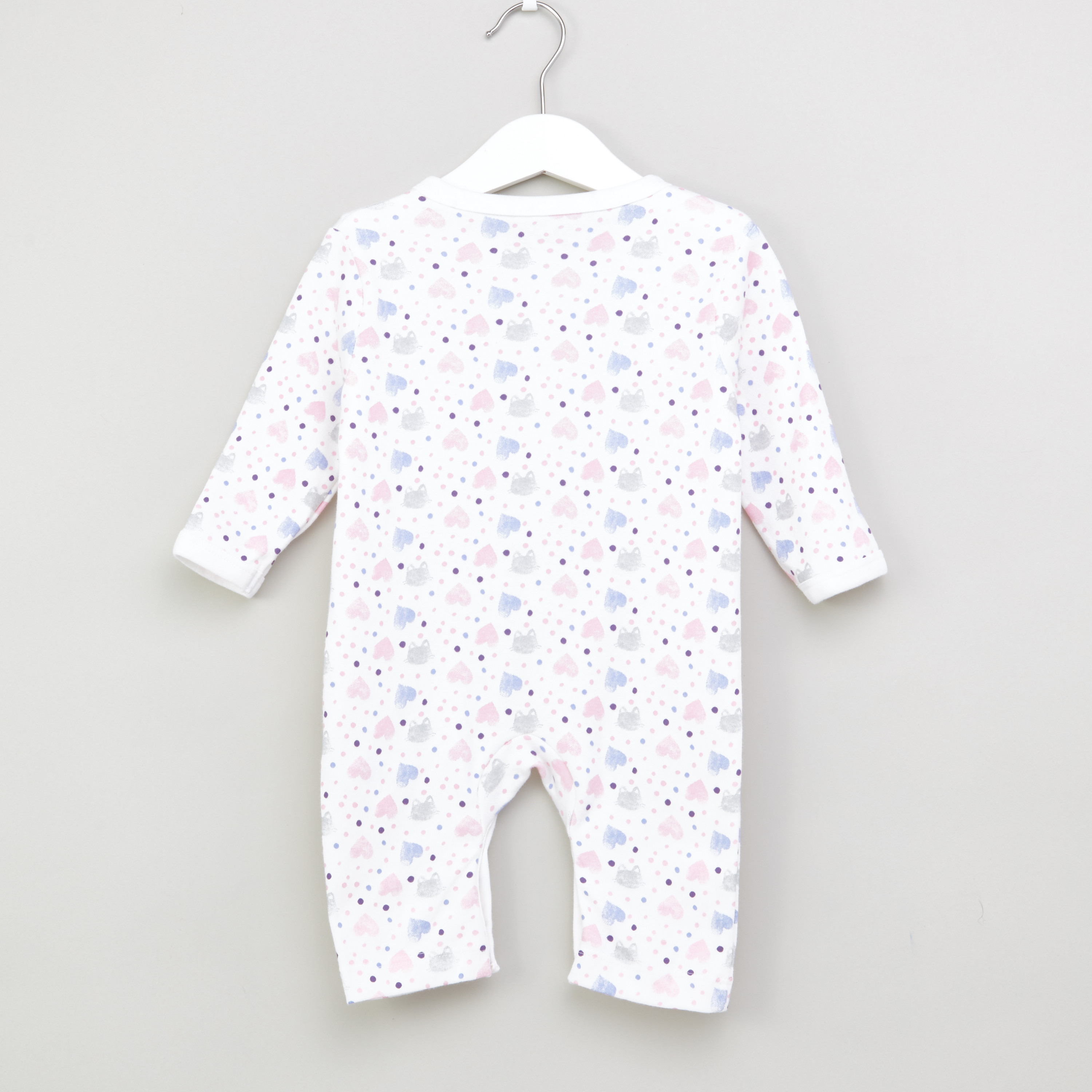 Juniors Printed Open Feet Sleepsuit - Set of 3-baby-girls-clothing-nightwear-sleepsuits-image-7