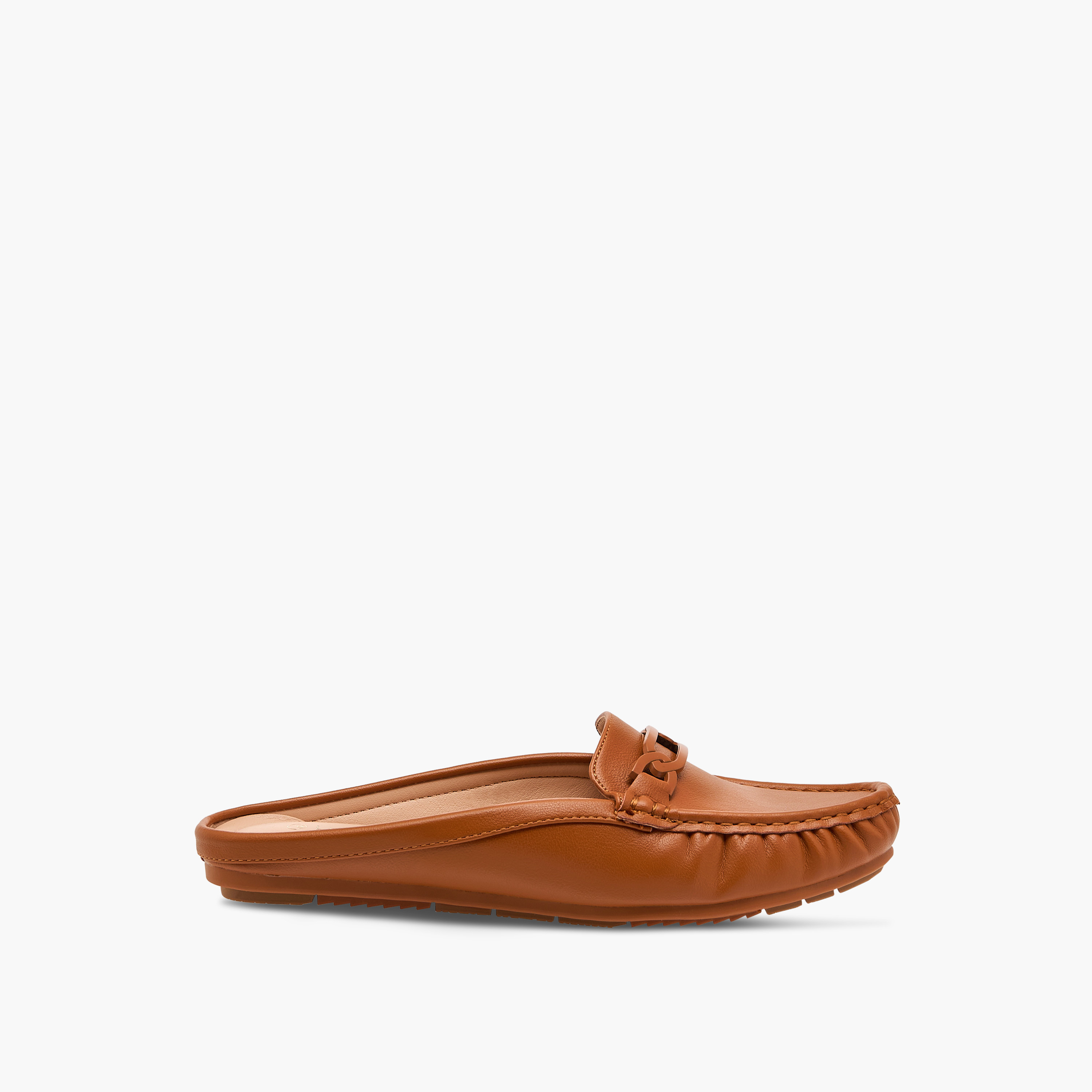 حذاء ميول مريح سهل الارتداء بزينة معدنية من لو كونفورت-women-shoes-flats-mules-image-3