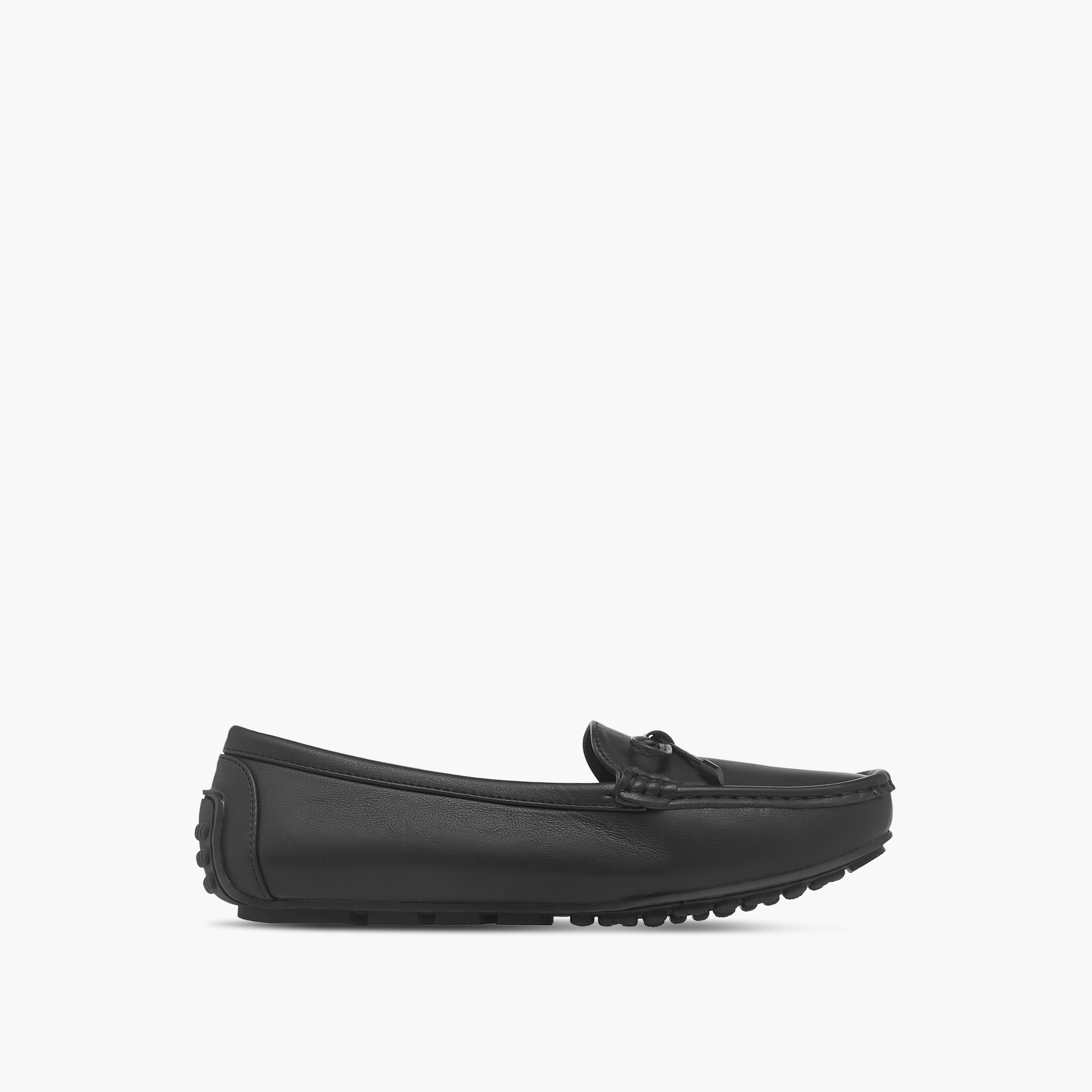 Le Confort Textured Bow Accent Slip-On Comfort Loafers-women-shoes-flats-loafers-image-3
