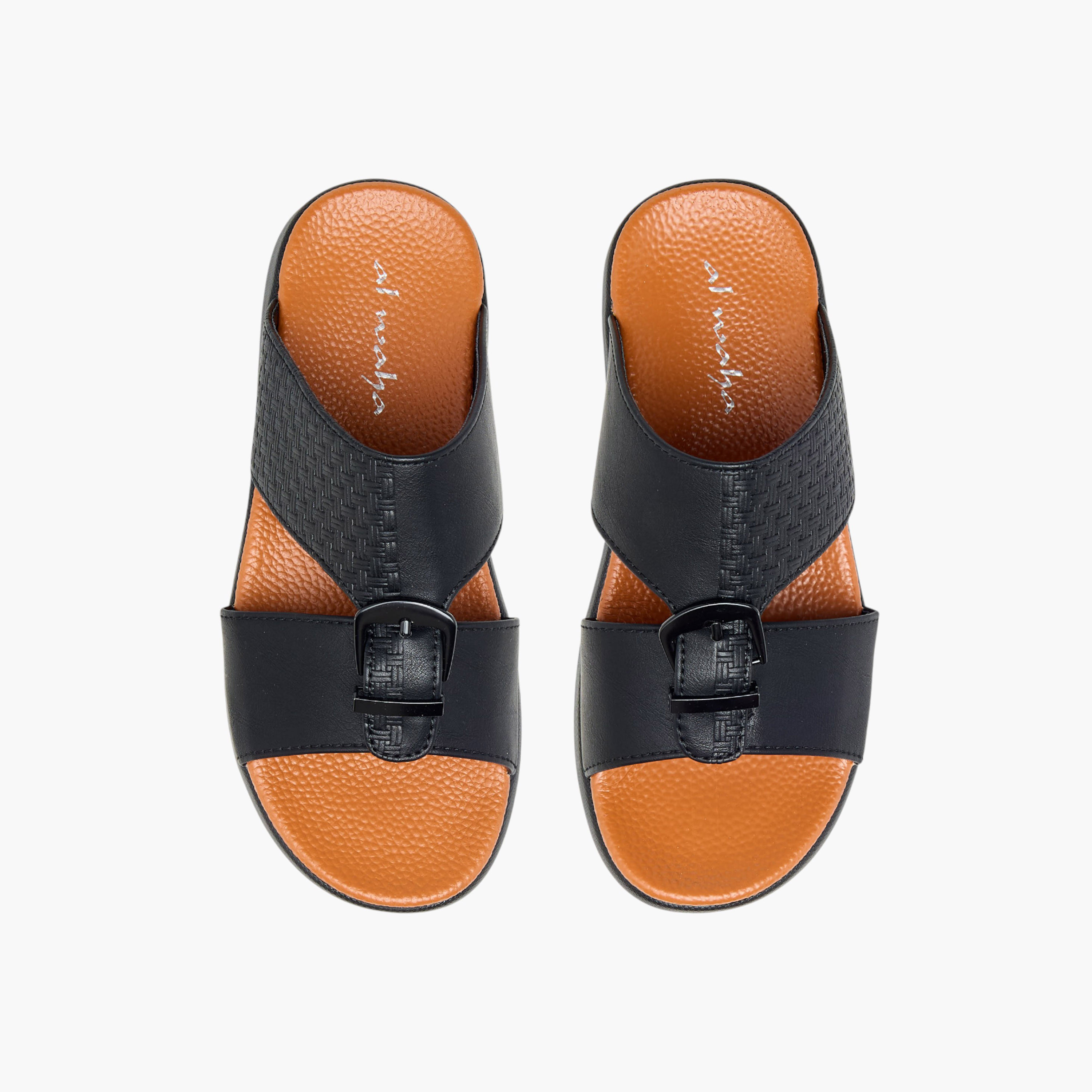 Al Waha Boys Panelled Arabic Sandals-boys-shoes-sandals-image-1