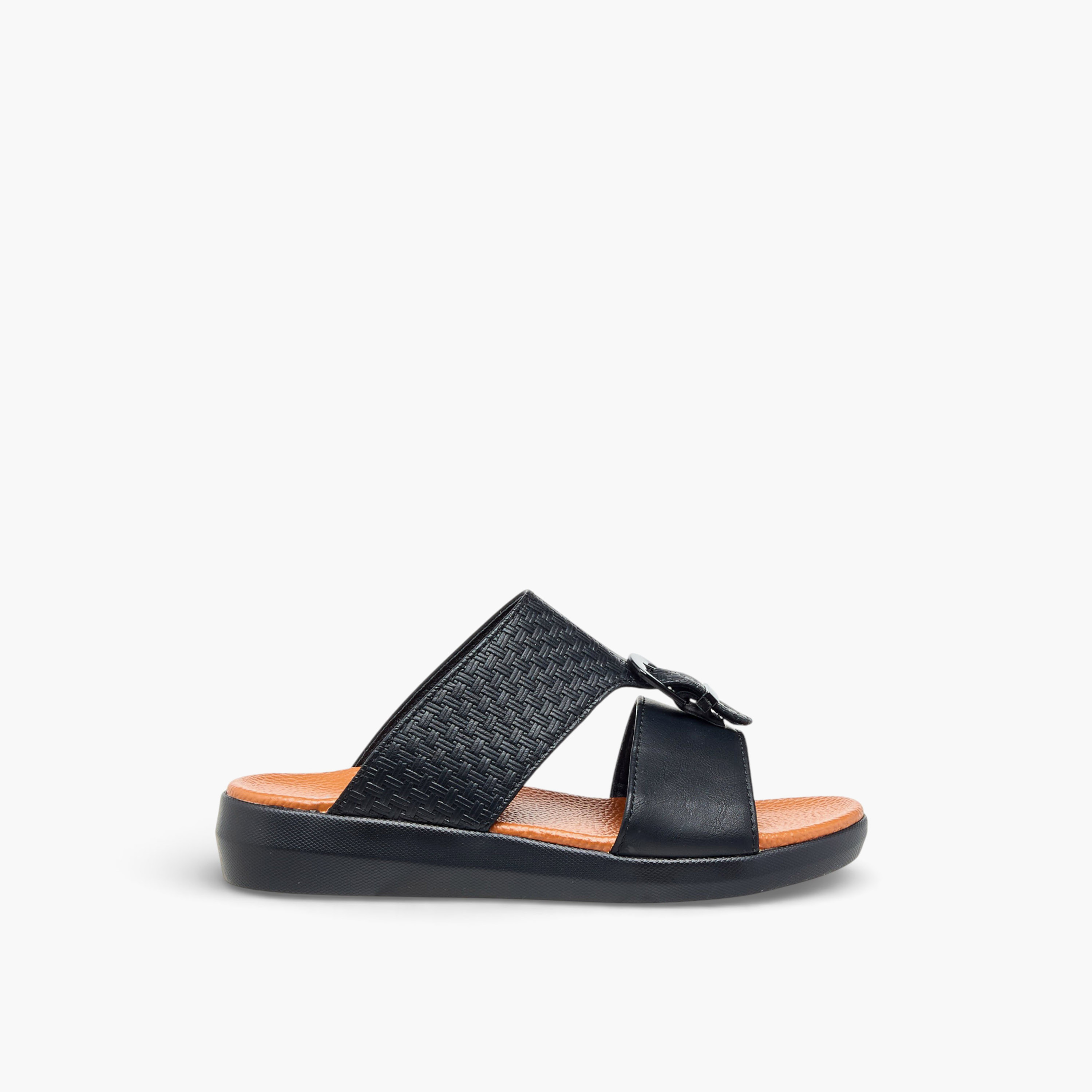 Al Waha Boys Panelled Arabic Sandals-boys-shoes-sandals-image-3