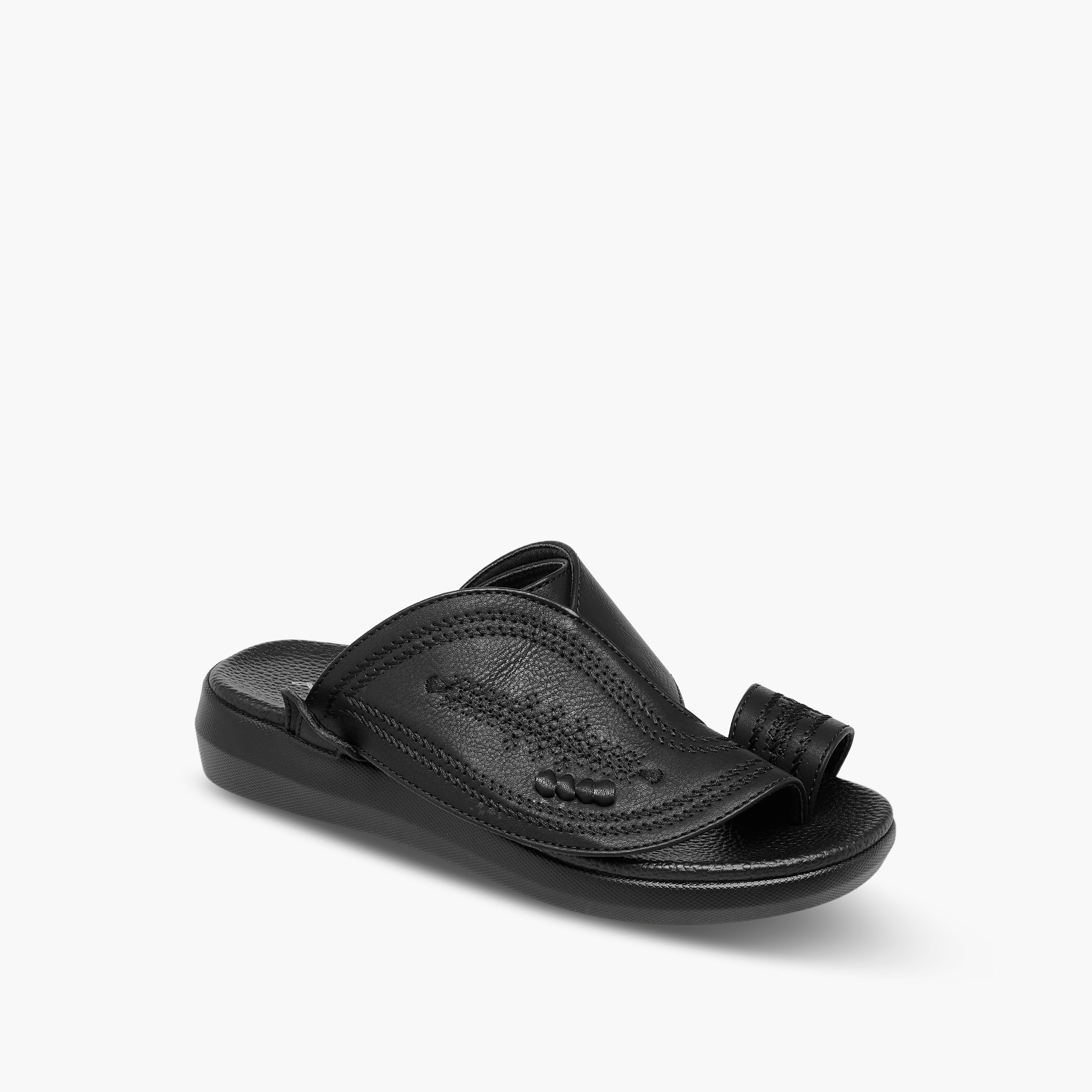 Embossed Slip-On Sandals-boys-shoes-sandals-image-2