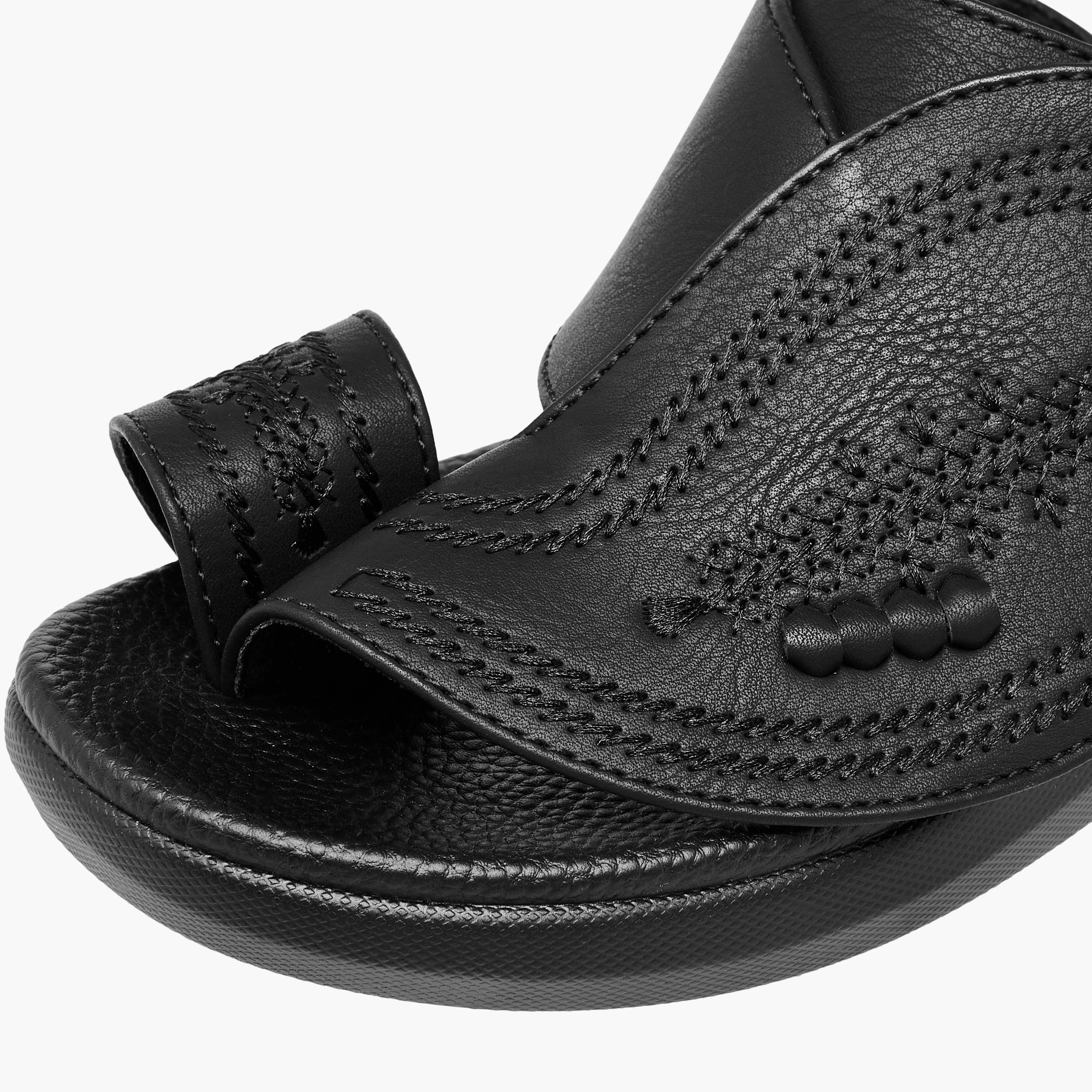 Embossed Slip-On Sandals-boys-shoes-sandals-image-4