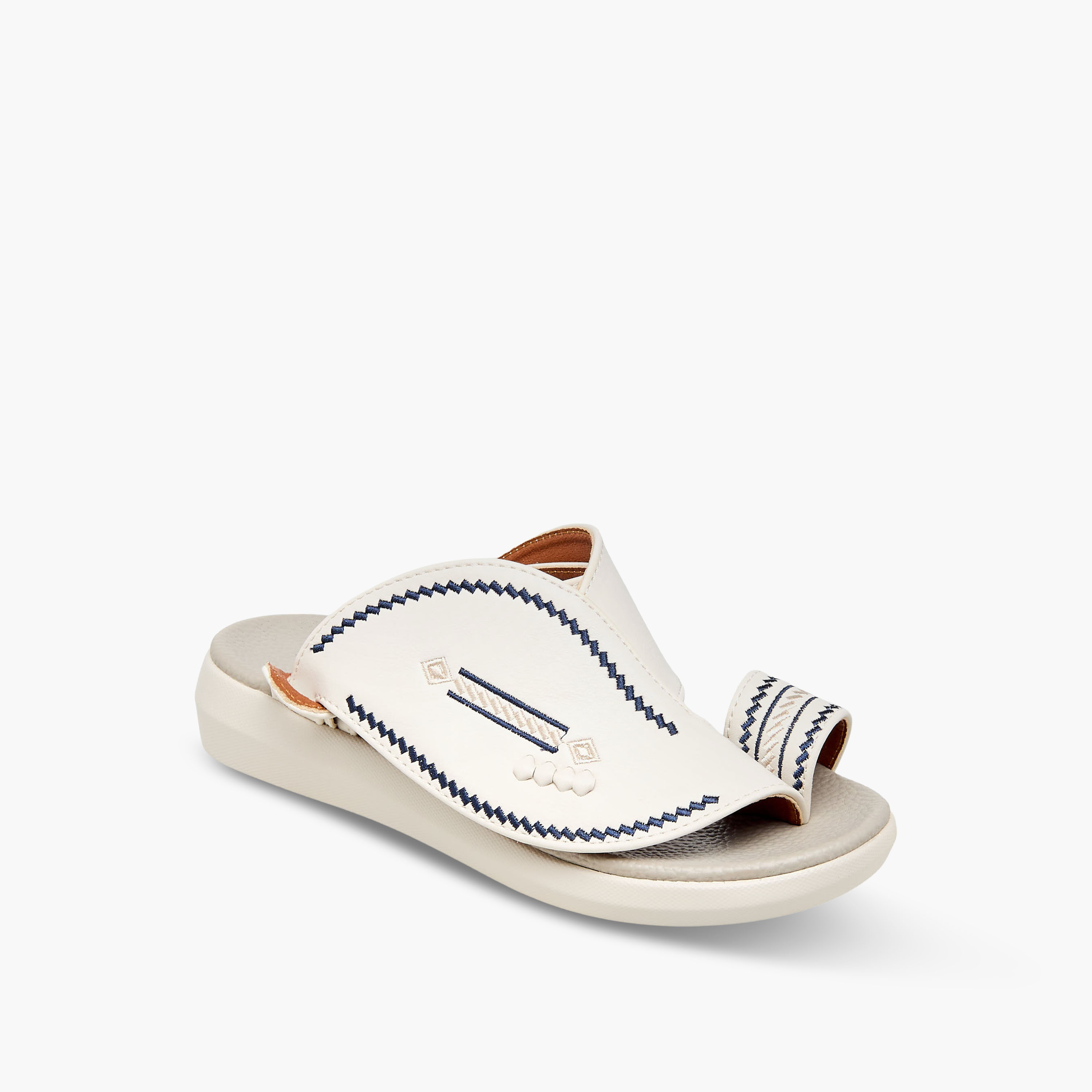 Al Waha Boys Embroidered Arabic Sandals-boys-shoes-sandals-image-2