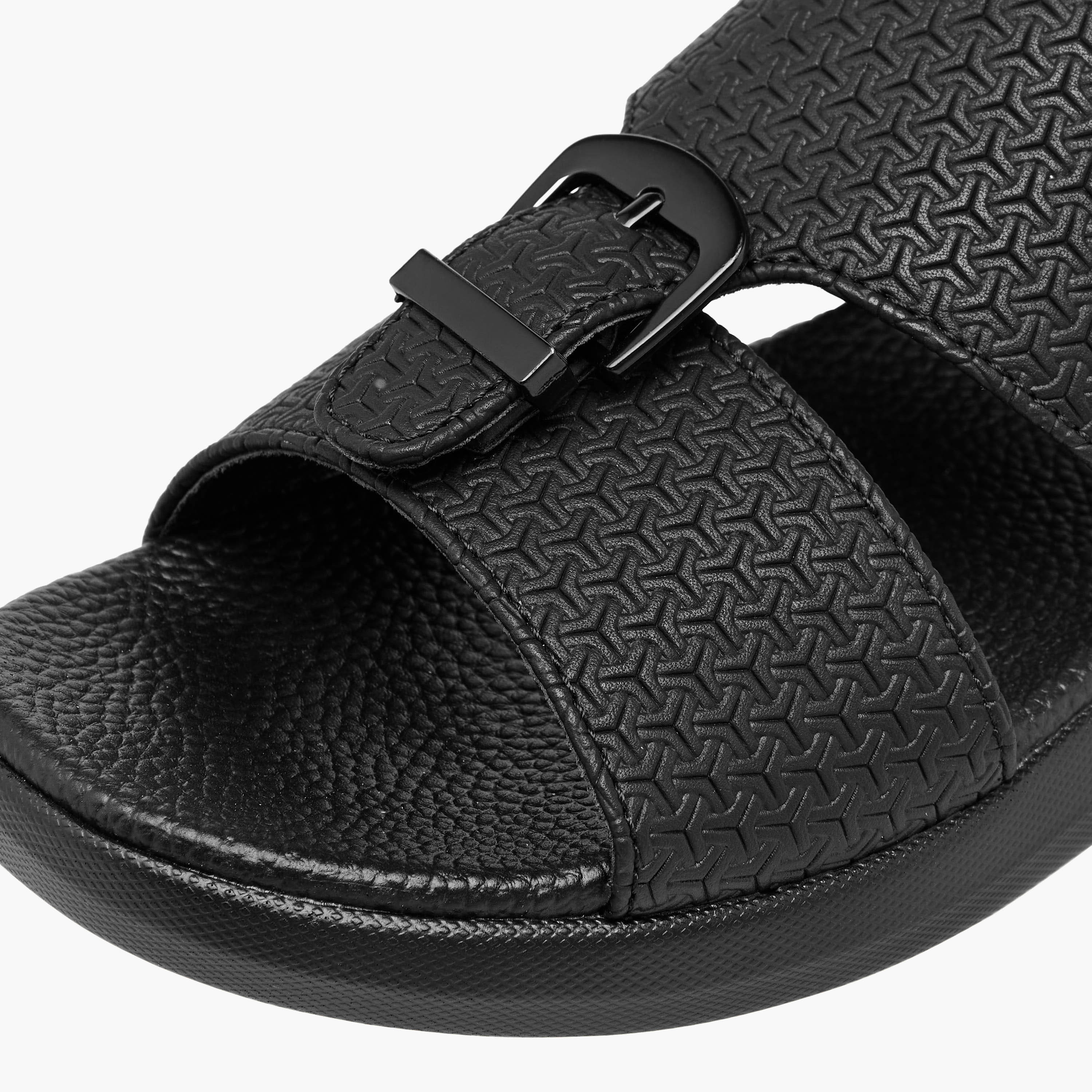 Al Waha Boys Textured Arabic Sandals-boys-shoes-sandals-image-4