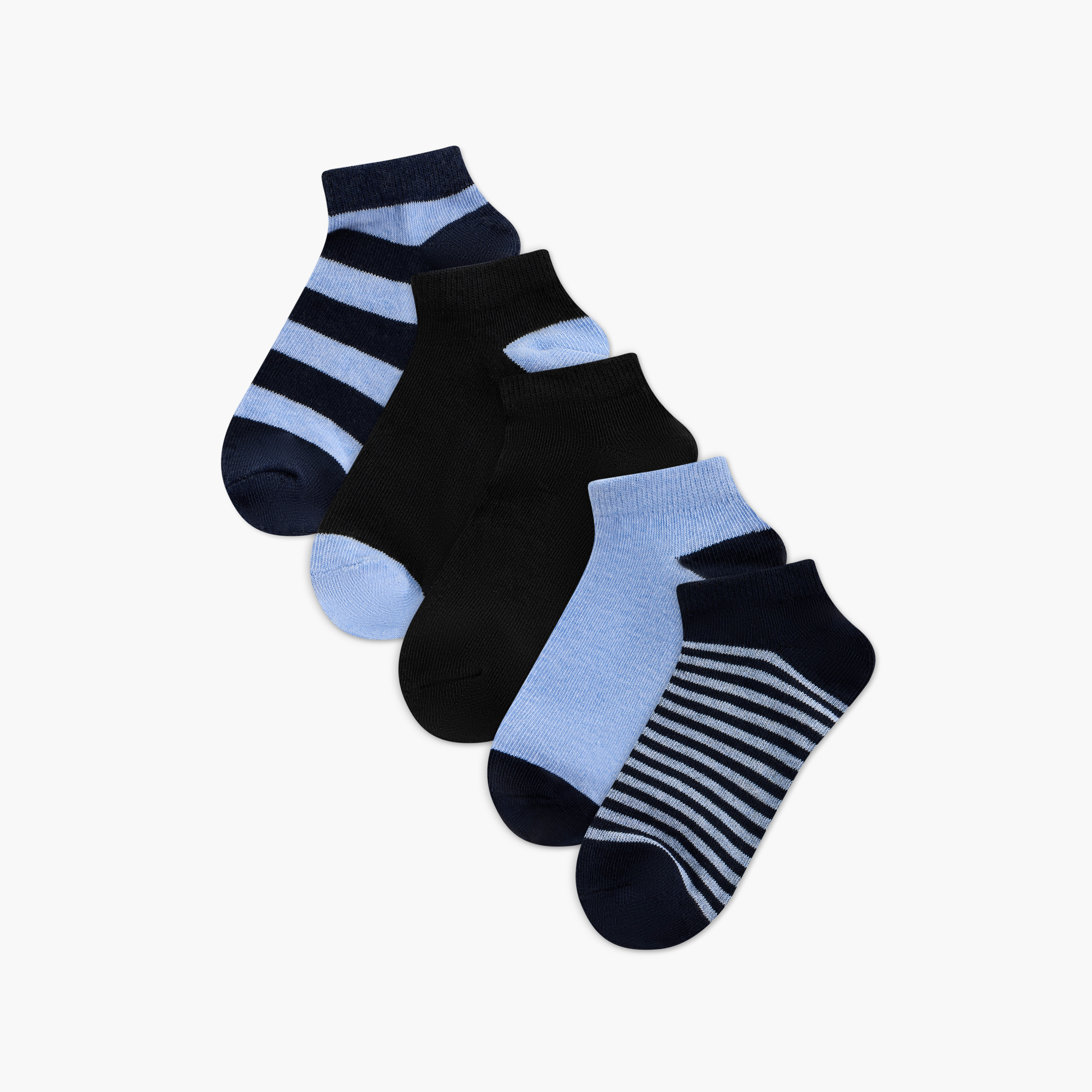 طقم جوارب 5 أزواج متنوعة بطول الكاحل من إل بي إل بواسطة شو إكسبريس-girls-accessories-socks-image-5