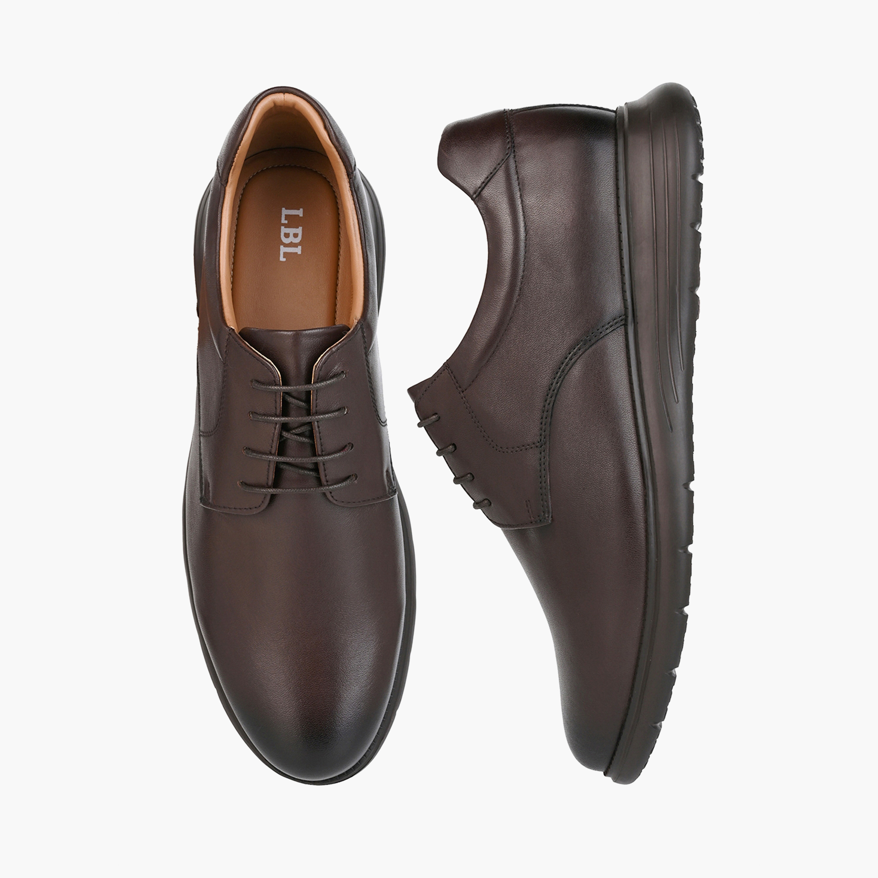 LBL by Shoexpress Men Leather Lace-Up Derby Shoes-men-shoes-formalshoes-image-1