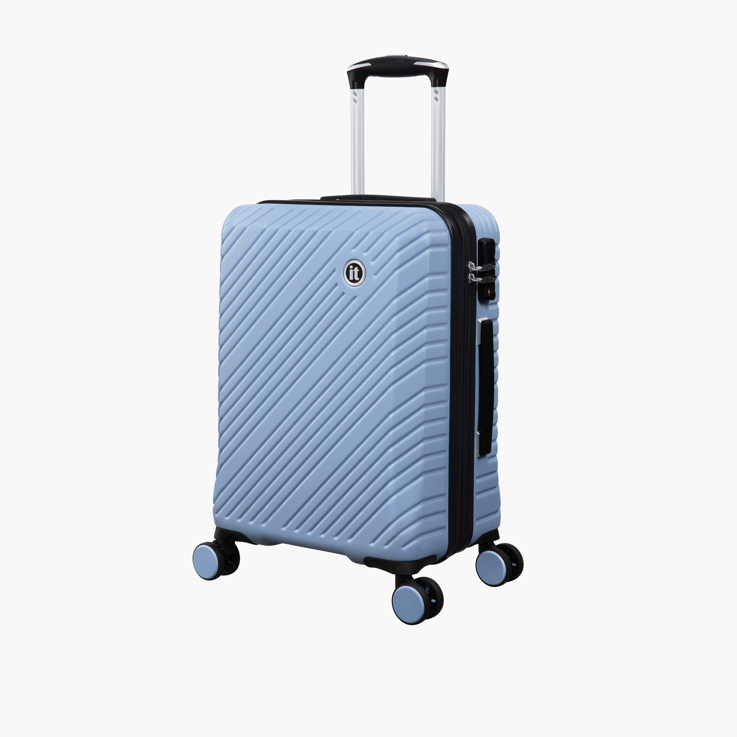 IT Textured Hardcase Luggage Trolley with Retractable Handle -20 Inches Cabin Bag-travel-luggagesandbags-luggage-image-2